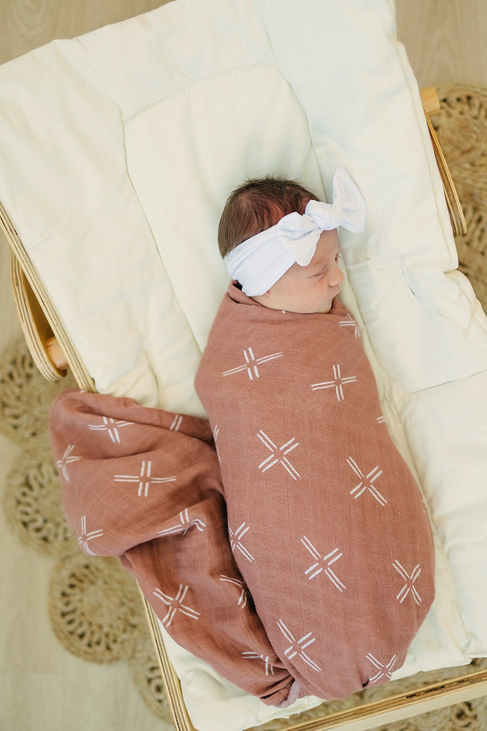 Just Peachy Muslin Swaddle Blanket, 100% Cotton, Baby Essentials