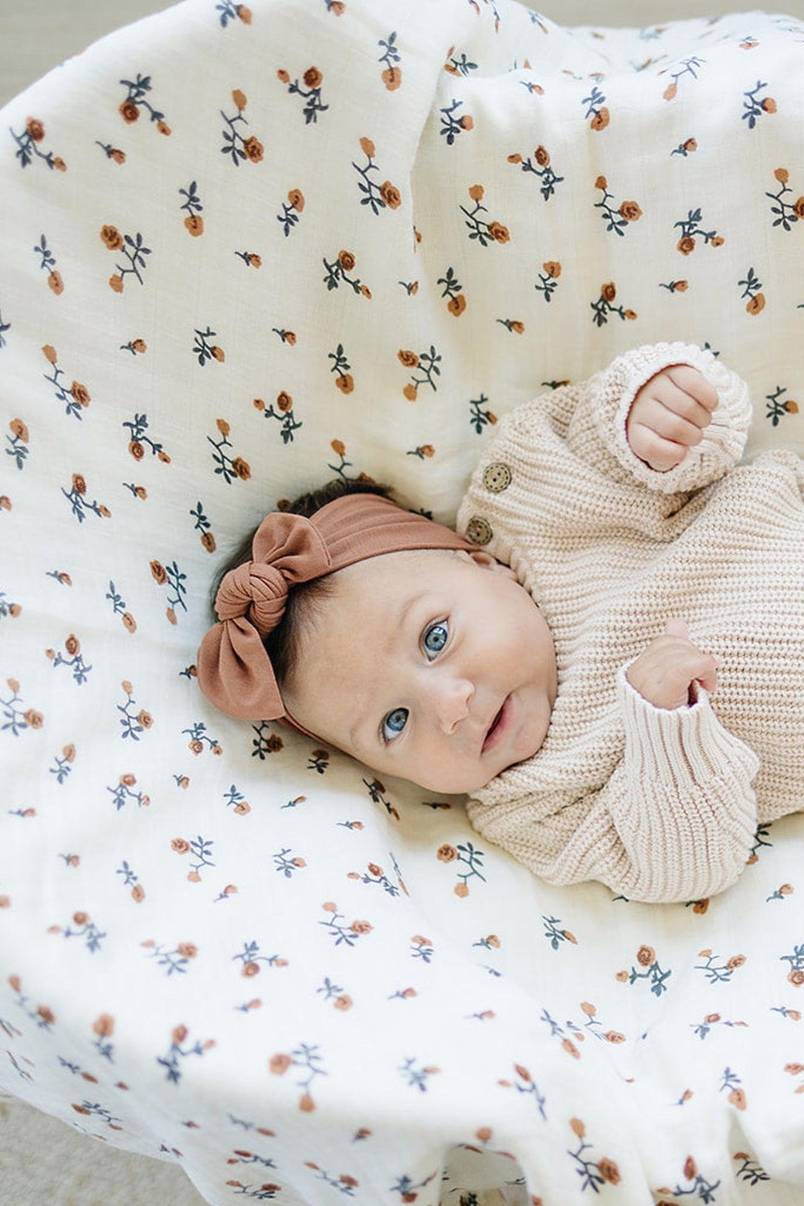 Rust Head Wrap, Bamboo, Baby