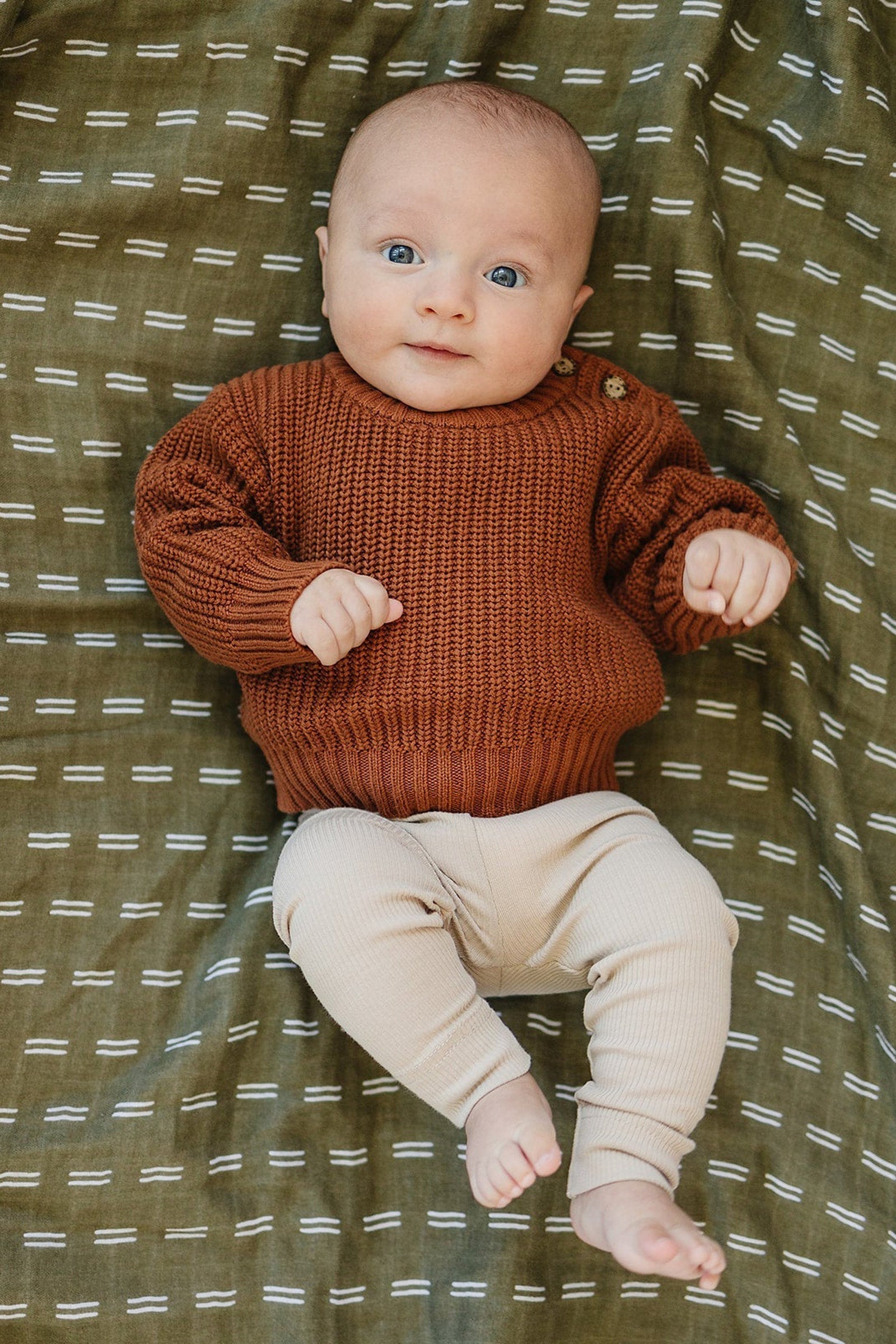 Oatmeal Organic Cotton Leggings, Baby & Toddler