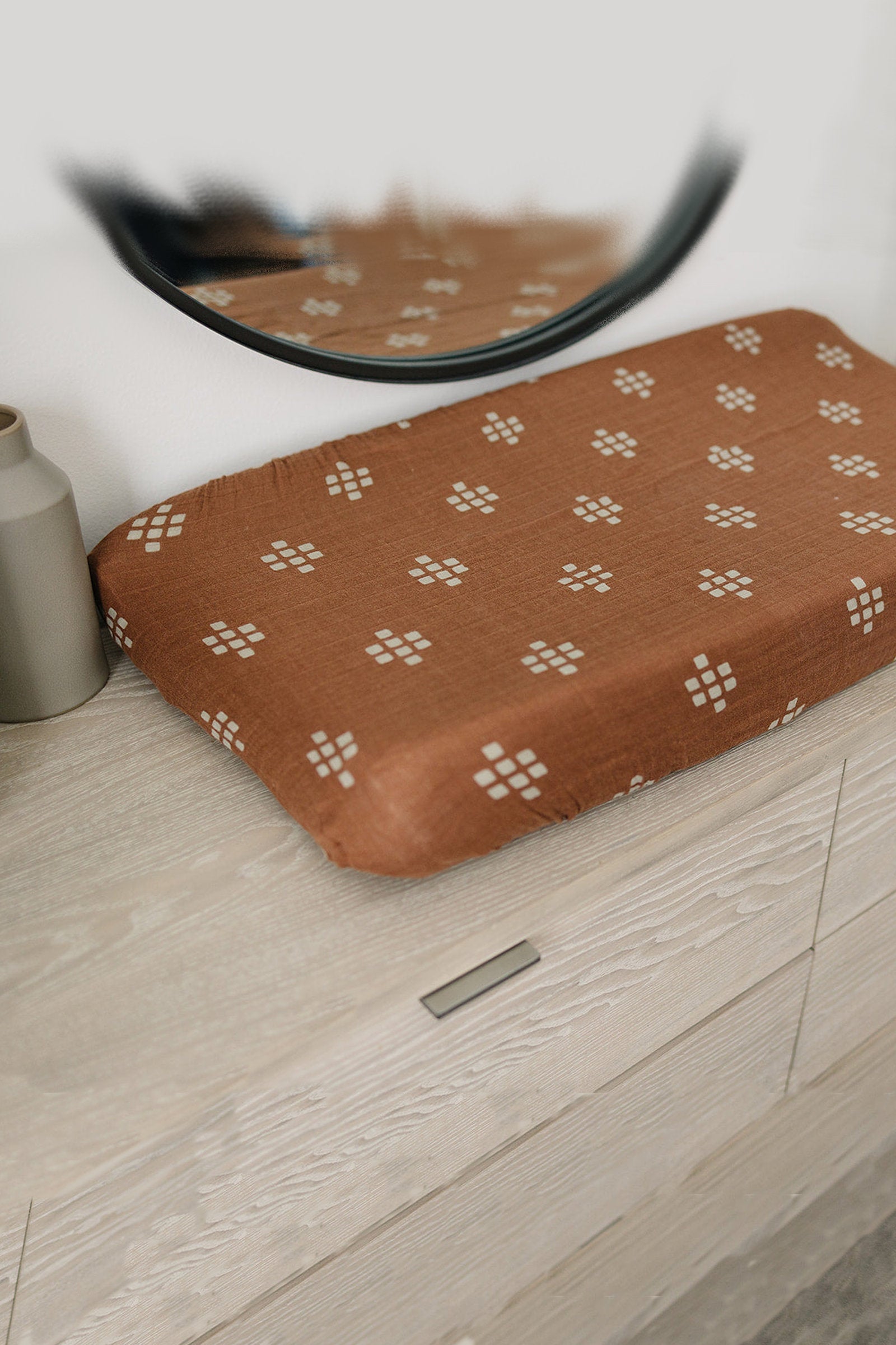 Chestnut Textiles Muslin Changing Pad Cover, 100% Cotton, Baby Essentials
