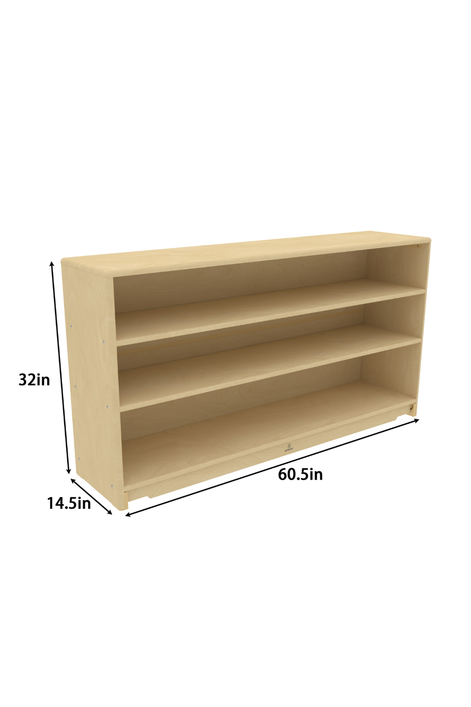 Montessori Wide Toy & Book Organizer for Kids' Rooms