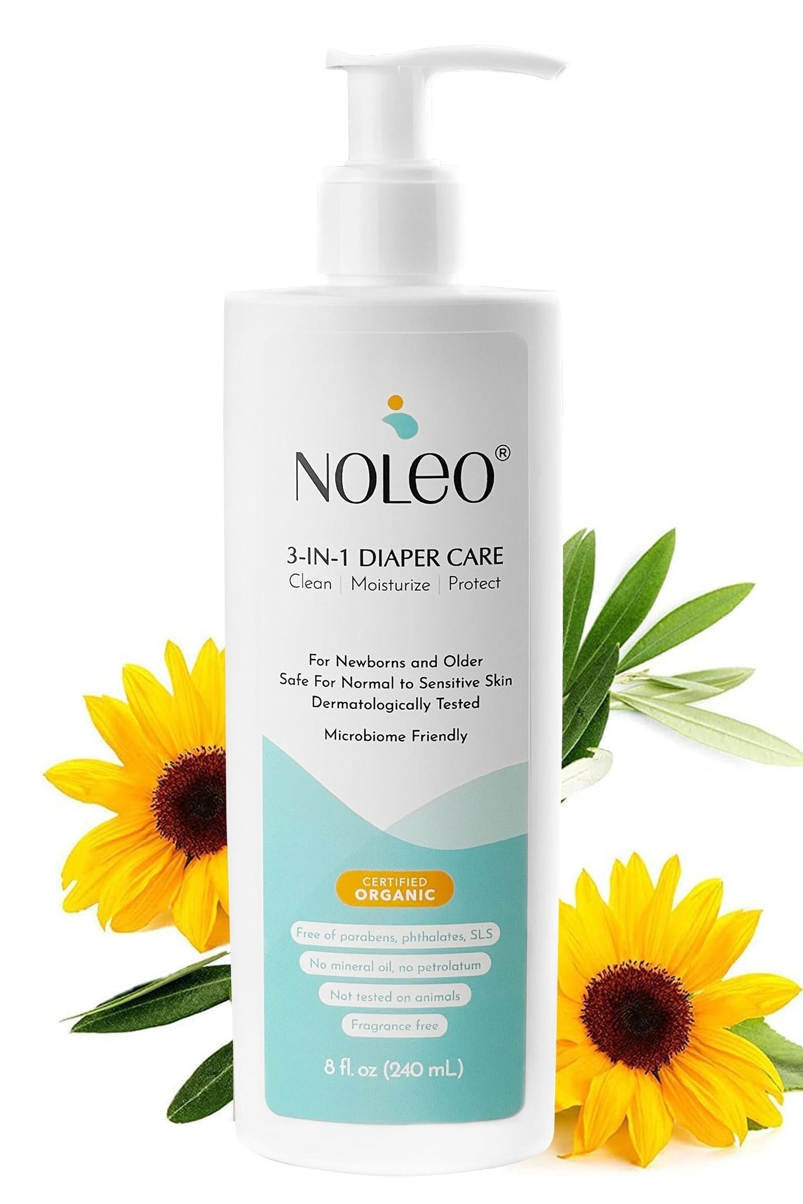 NOLEO 3-IN-1 Diaper Rash Cream, 16oz