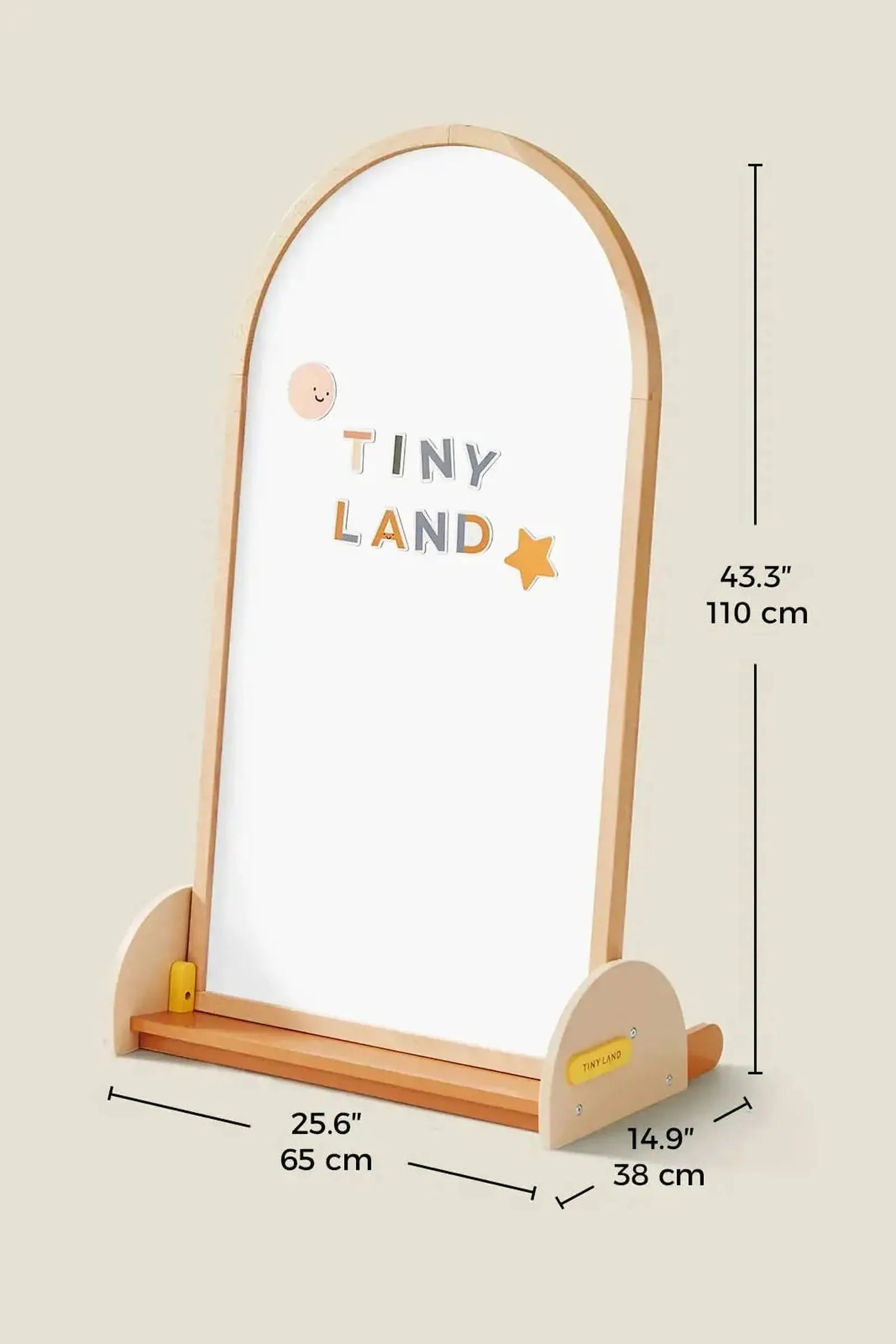 2-in-1 Double-Sided Arched Magnet Chalkboard