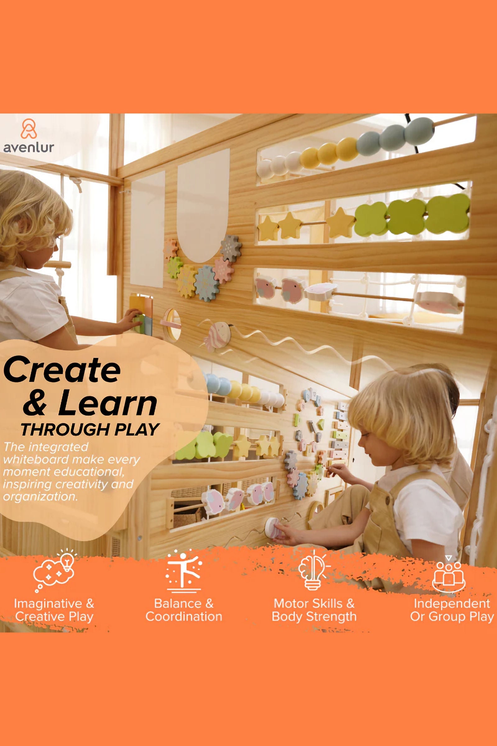 Alpine Adventure Play Gym, Indoor, Climber, Slide & Kids Activity Playset