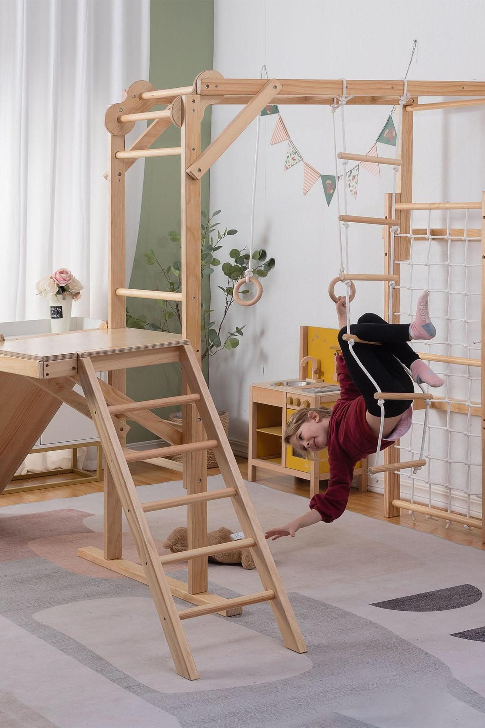 Grove Foldable Jungle Gym Playset, Indoor, Climber, Slide, Toddlers & Kids
