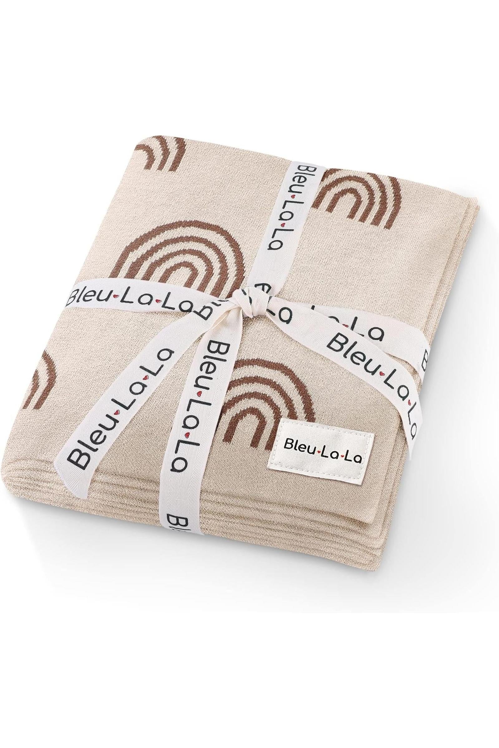 Rainbow Knit Luxury Swaddle Blanket, 100% OEKO Tex Pima Cotton