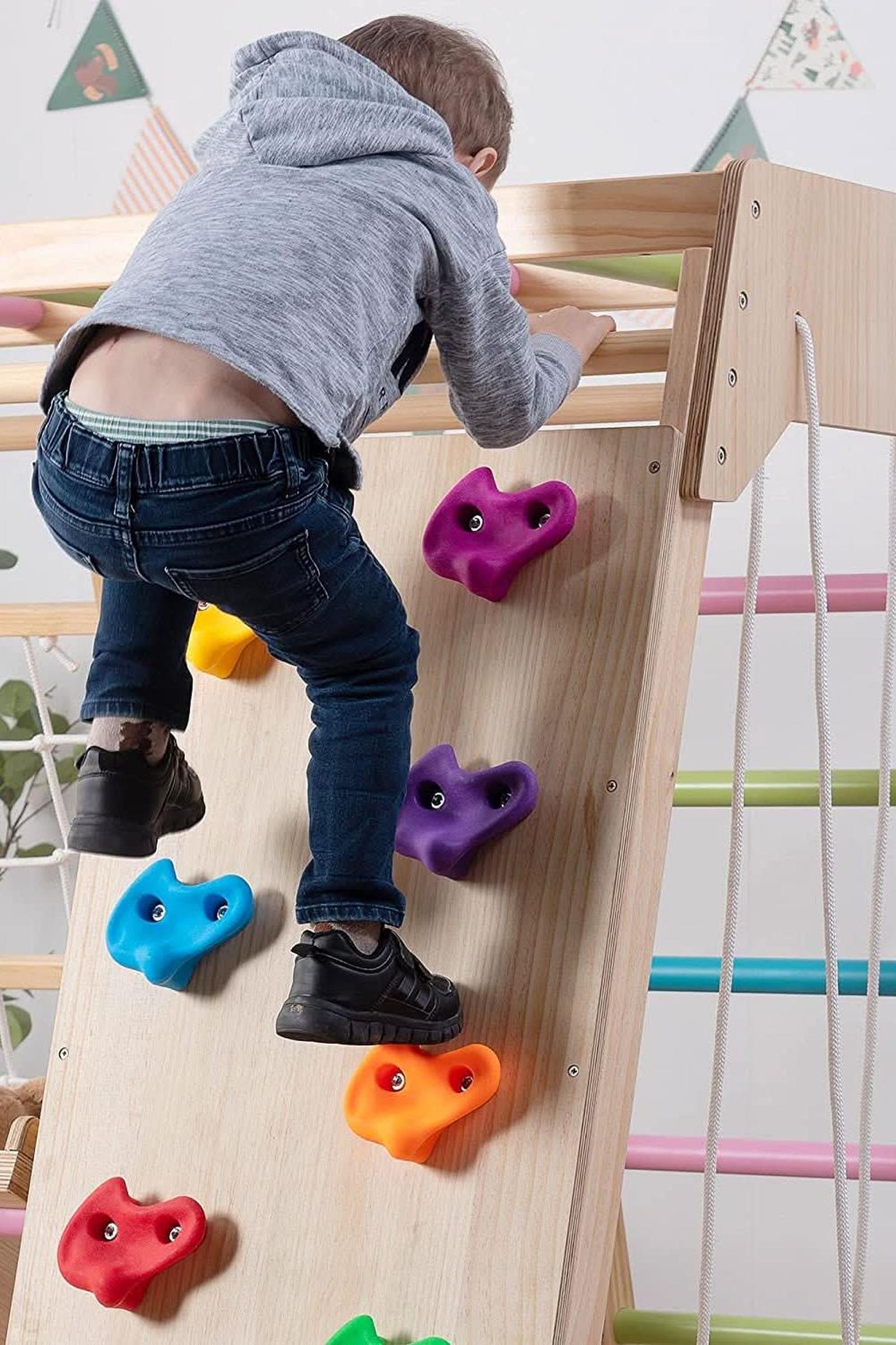 Magnolia - Wooden 7-in-1 Climber, Slide, Gym, Playset, Indoor, New Zealand FSC-certified pinewood