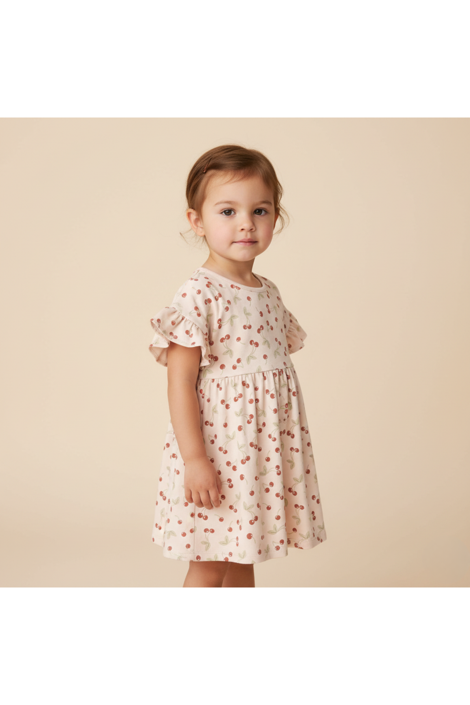 Organic Dolman Sleeve Dress - Cherry