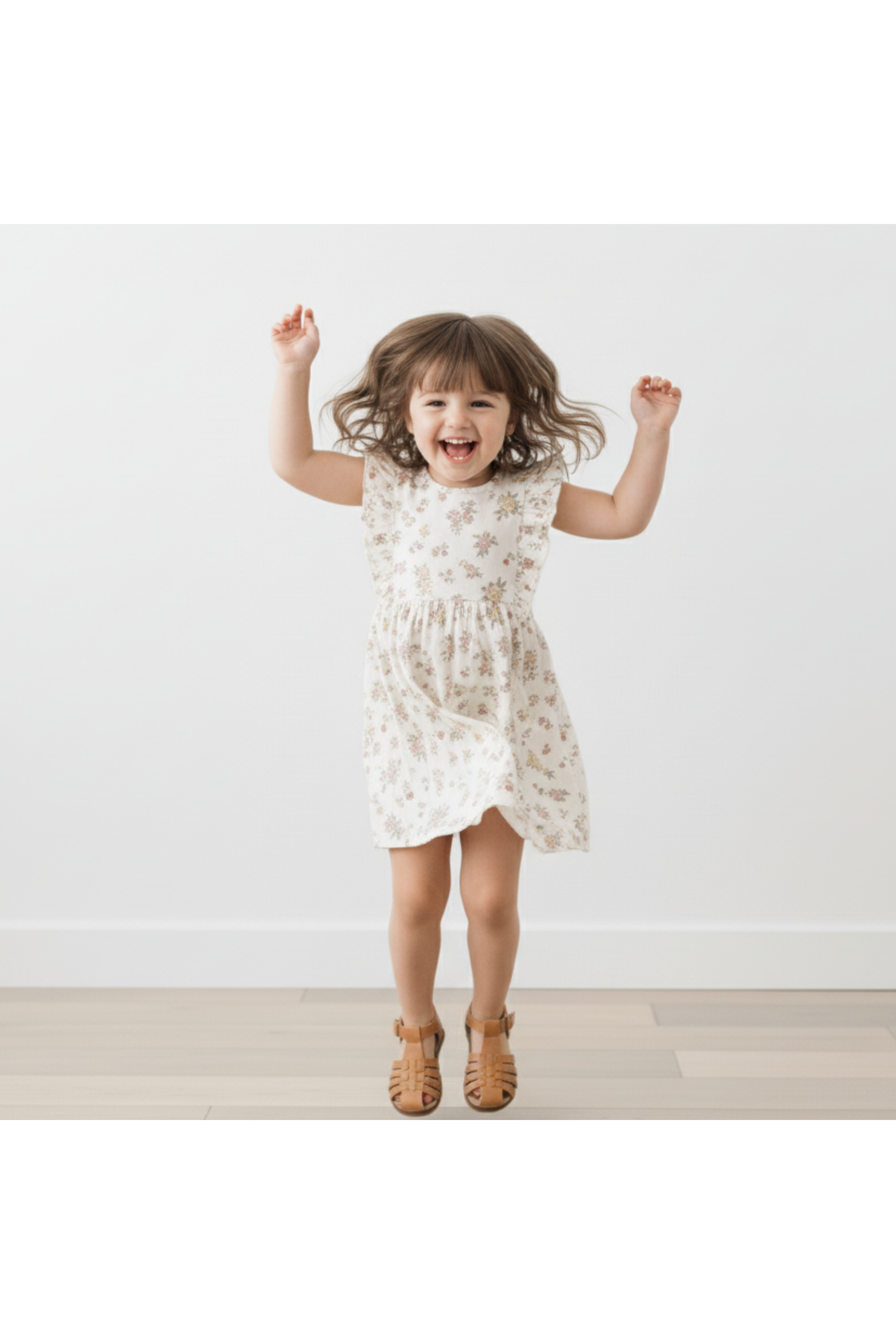 Organic Flutter Dress - Meadow