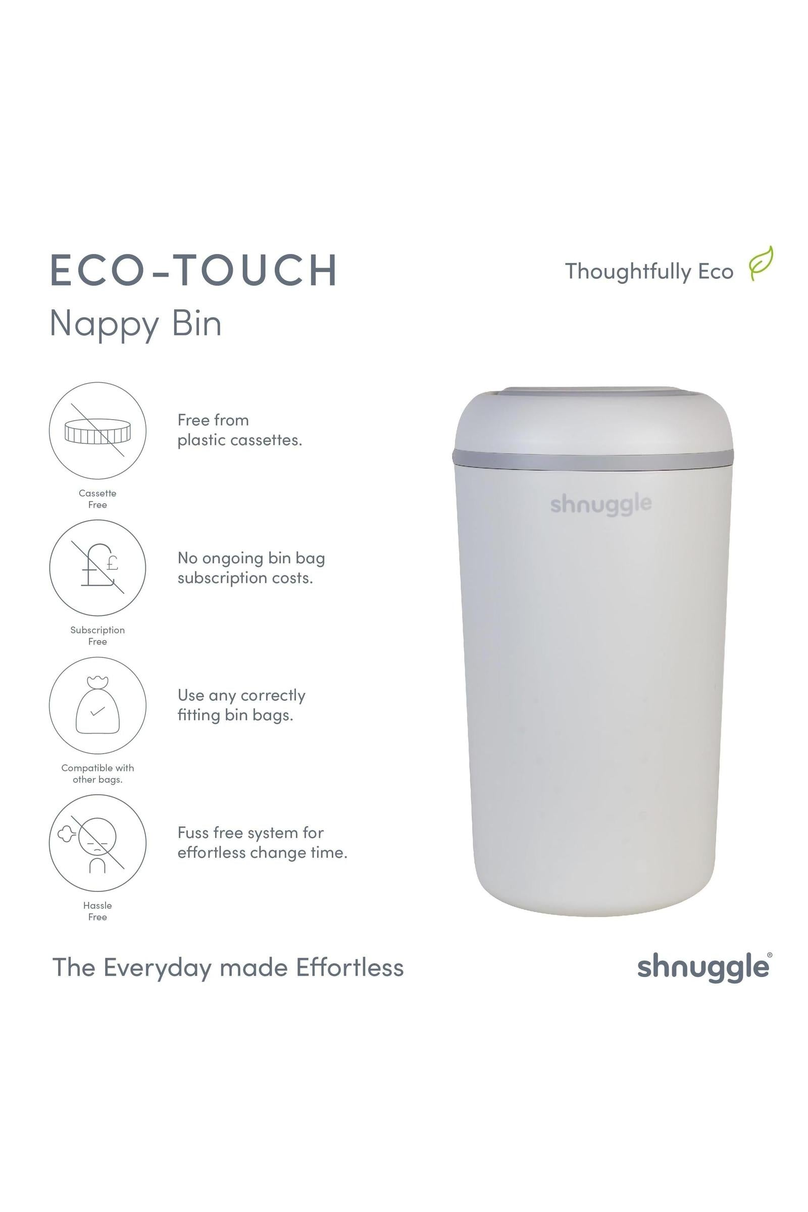 Shnuggle Eco-Touch Nappy Bin Diaper Pail