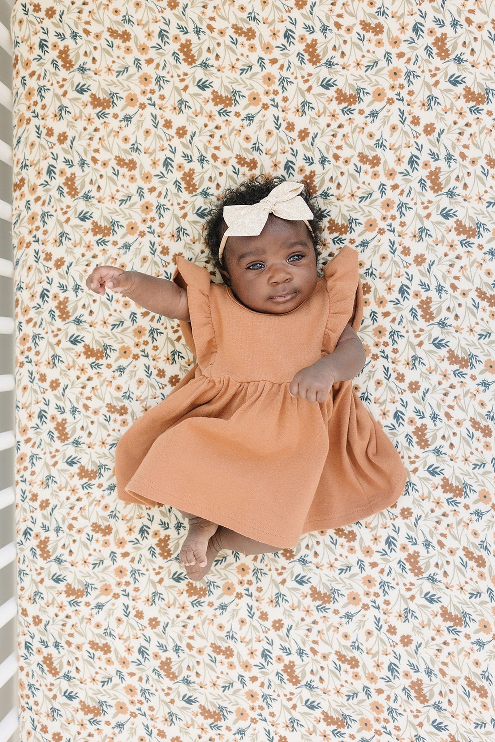 Harvest Floral Muslin Crib Sheet, 100% Cotton, Baby Essentials