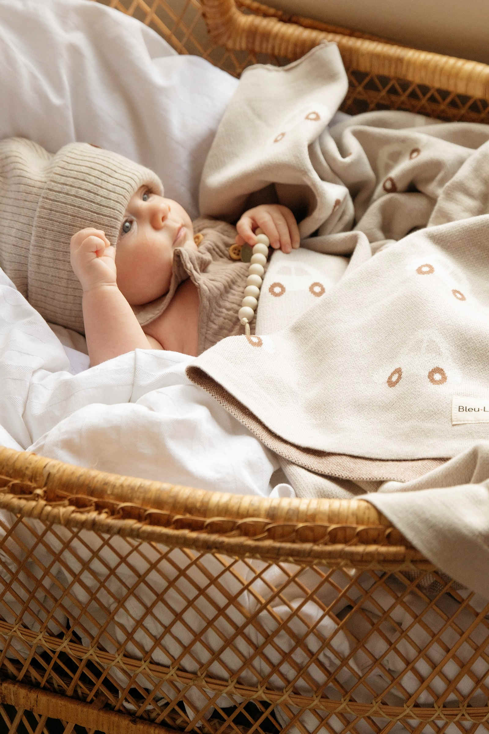Knit Car Luxury Swaddle Blanket, 100% OEKO Tex Pima Cotton