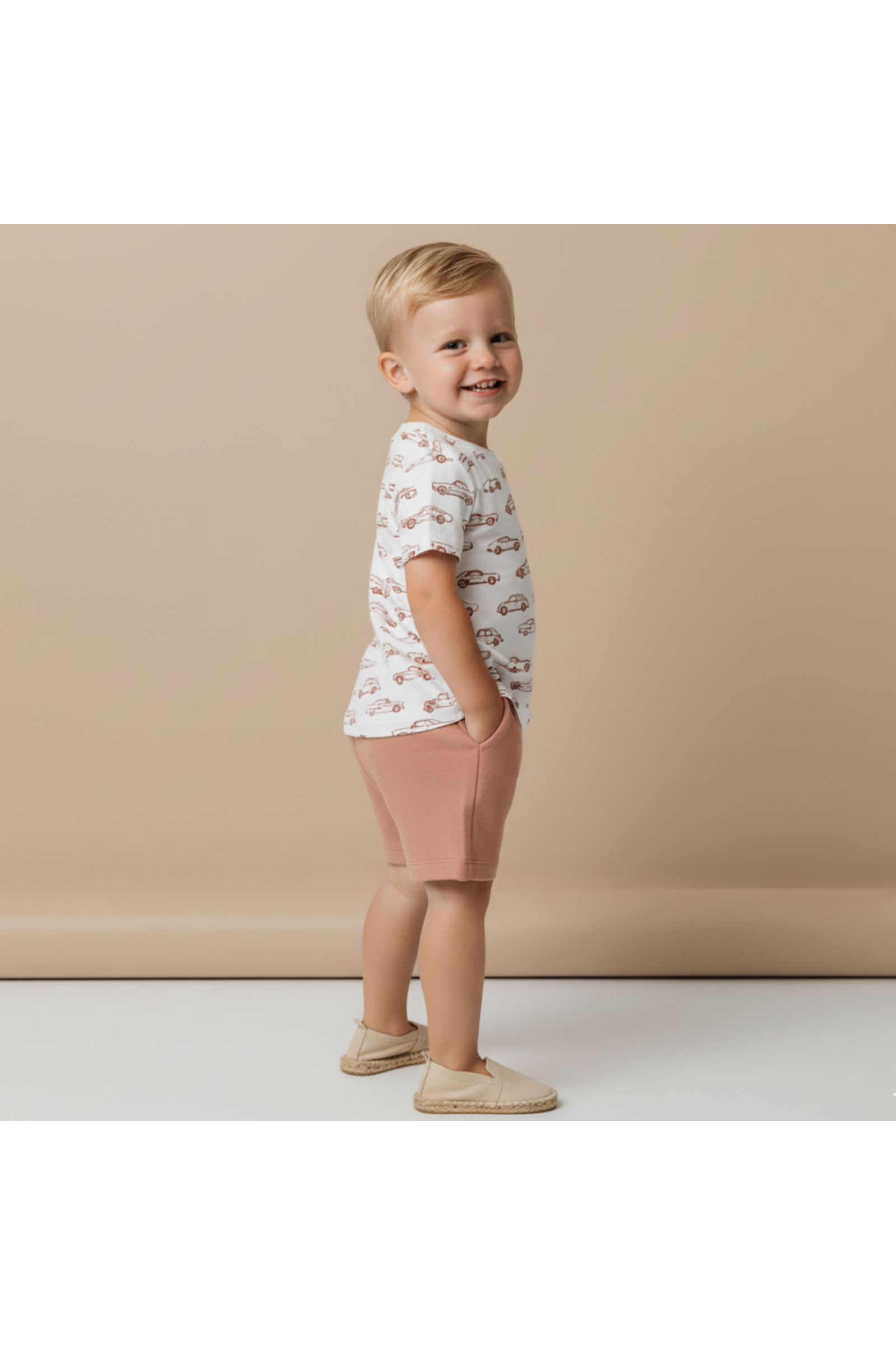 Organic Tee & Shorts Set - Cars