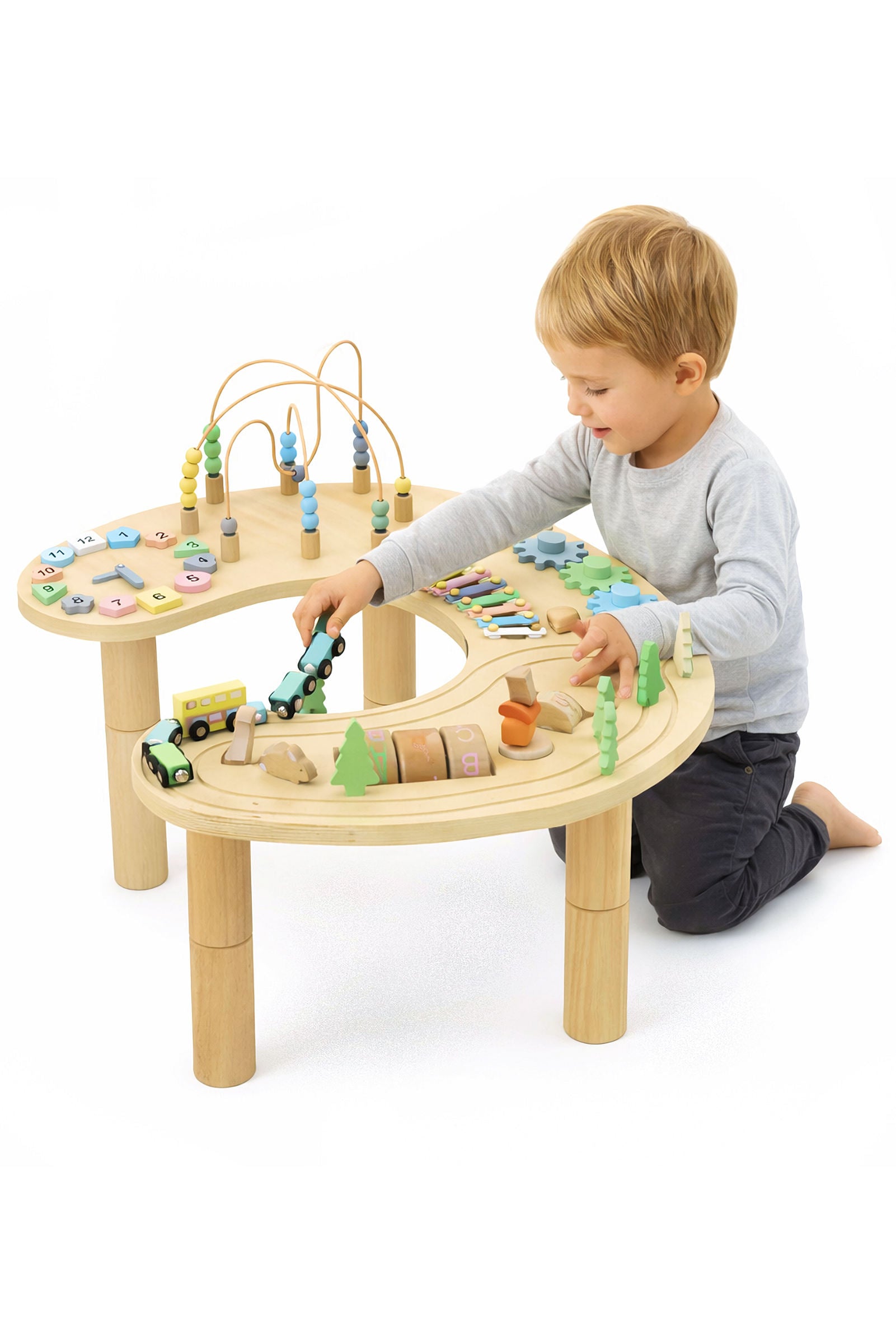 Wooden Multi-Activity Sensory Play Table