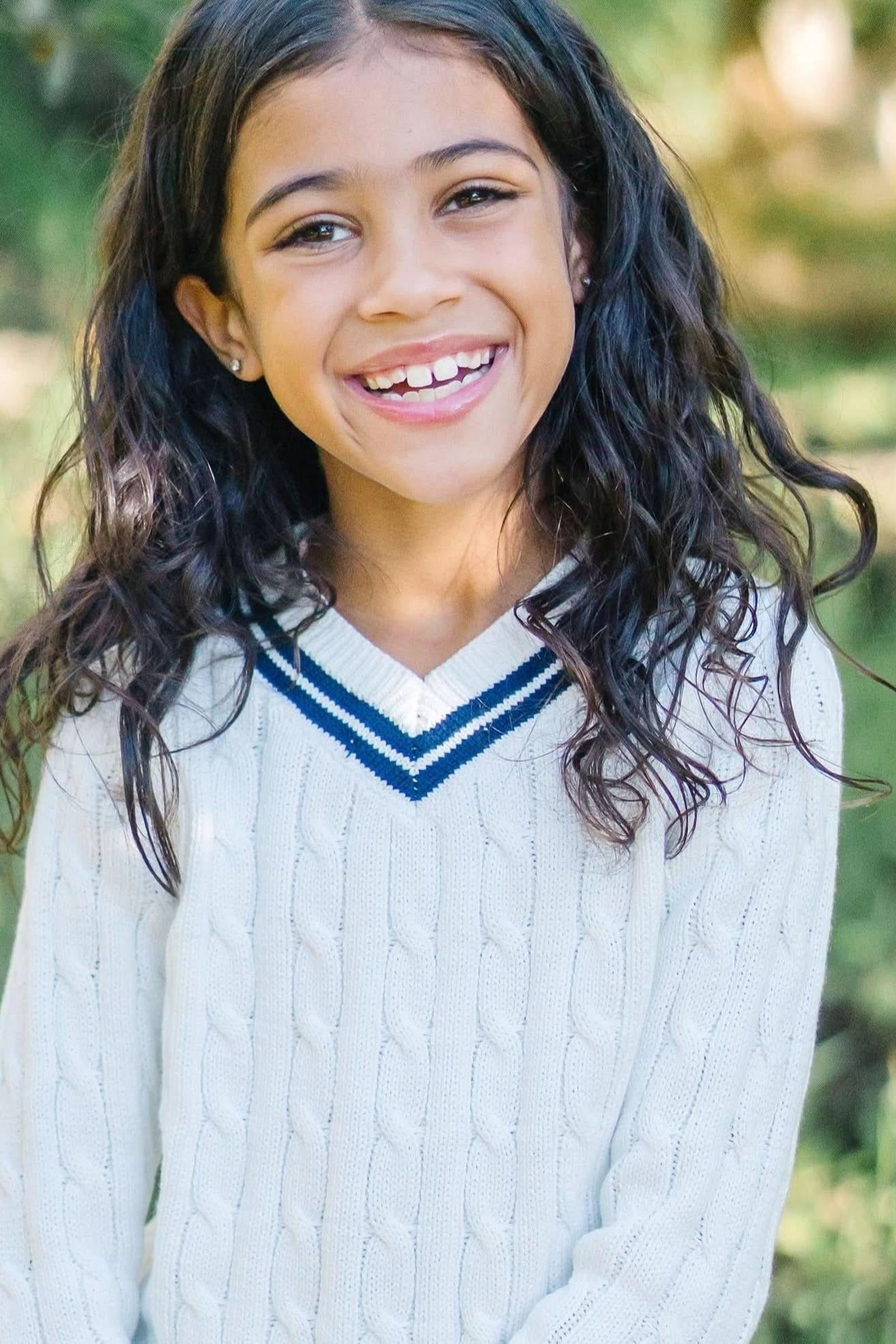 Organic Cotton Ruffle Cuff Cricket Sweater for Baby Girls, White