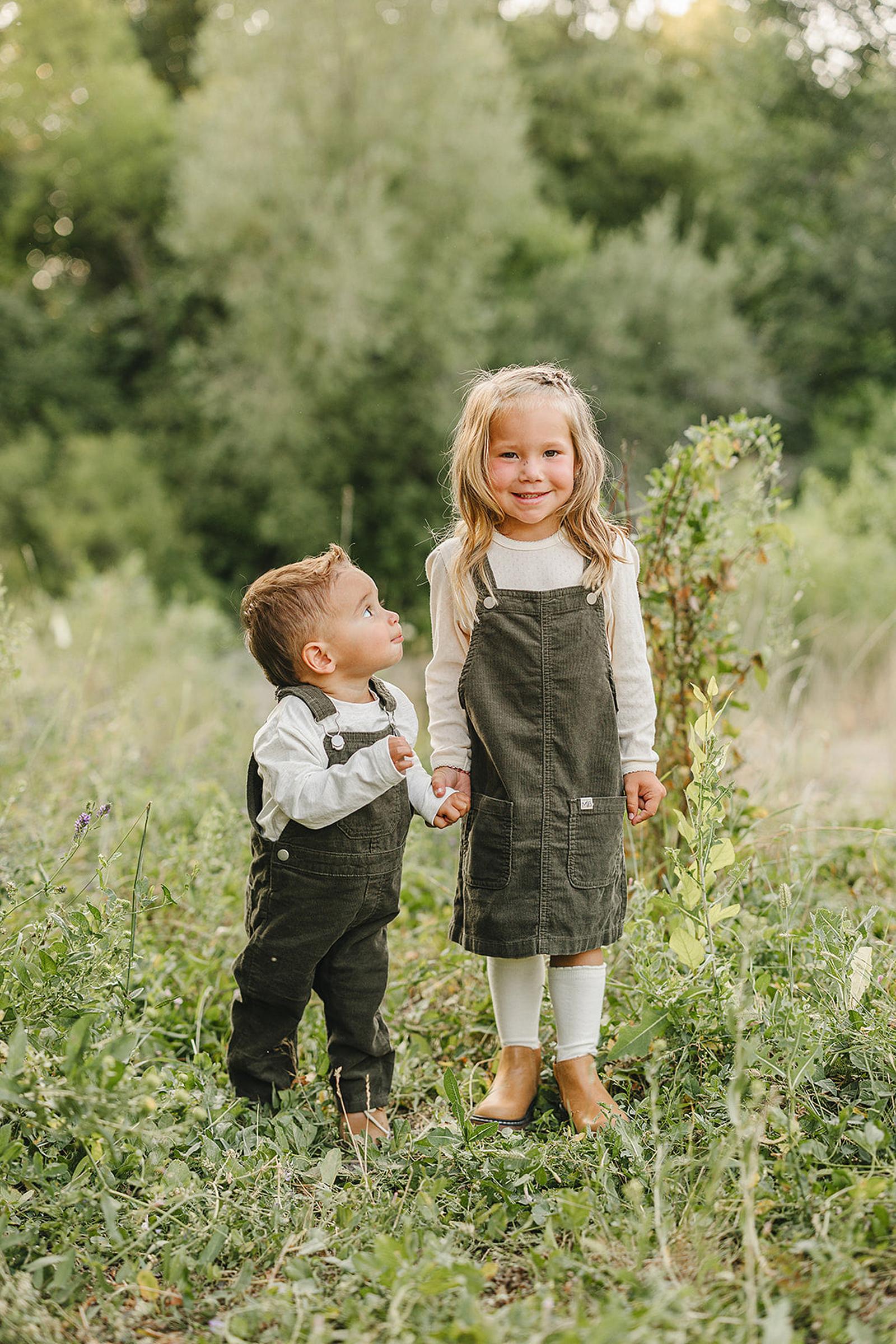 Classic Green Corduroy Dress, 100% Cotton, Baby & Toddler