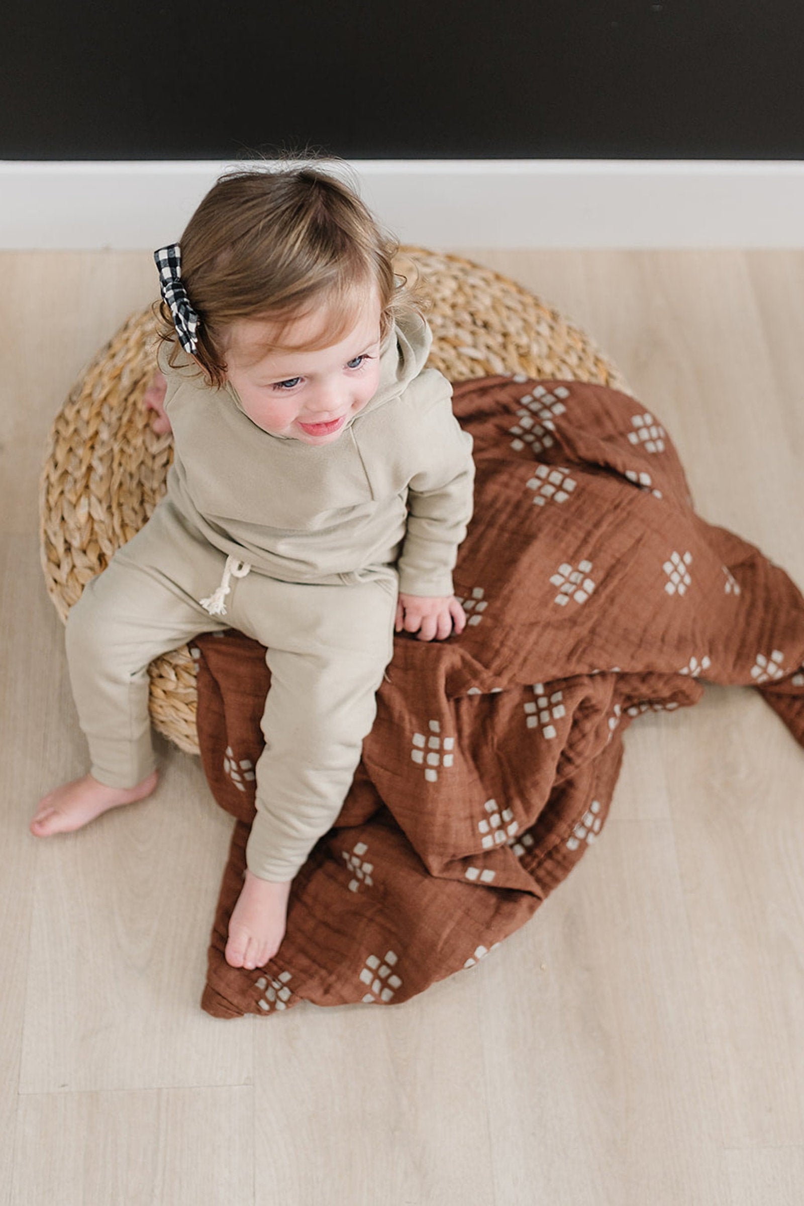 Chestnut Textiles Lightweight Muslin Crib Quilt, 100% Cotton, Baby Essentials