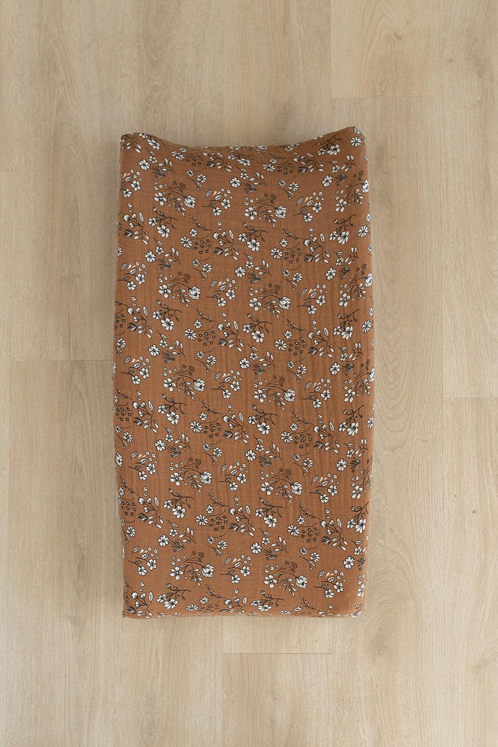 Vintage Floral Muslin Changing Pad Cover, 100% Cotton, Baby & Toddler