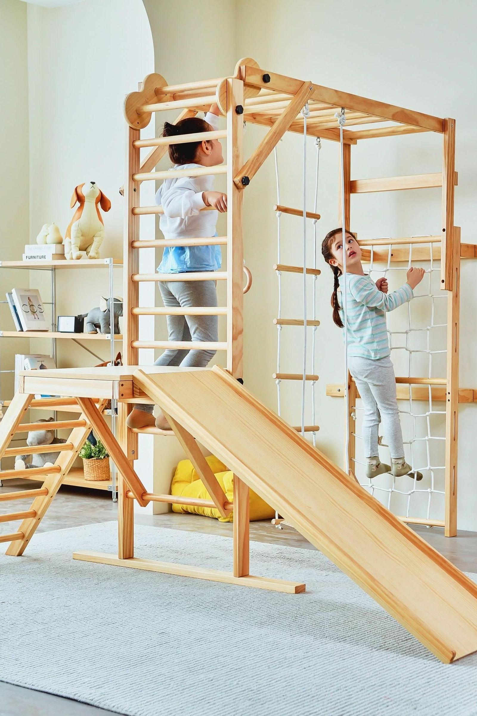 Grove Foldable Jungle Gym Playset, Indoor, Climber, Slide, Toddlers & Kids