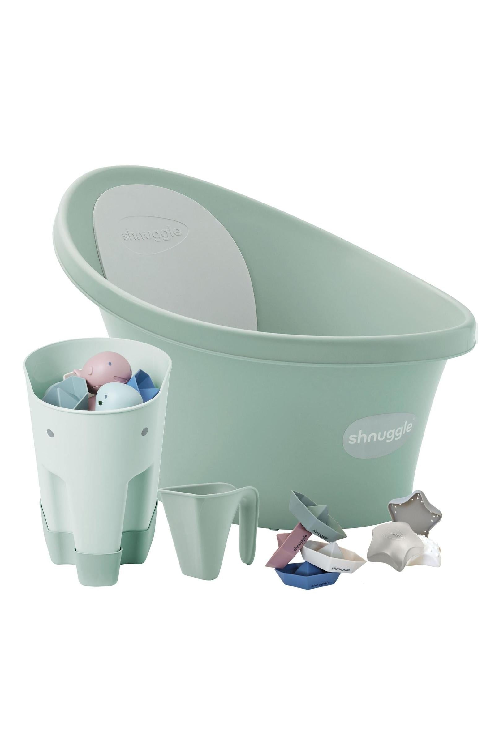 Shnuggle Newborn Bundle: Baby Bath & Accessories Bundle - 5-Piece Set