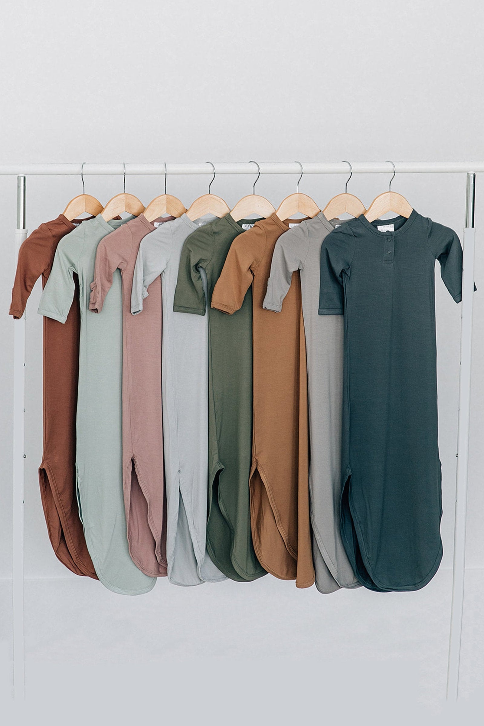 Sage Knot Gown, Bamboo, Baby Essentials