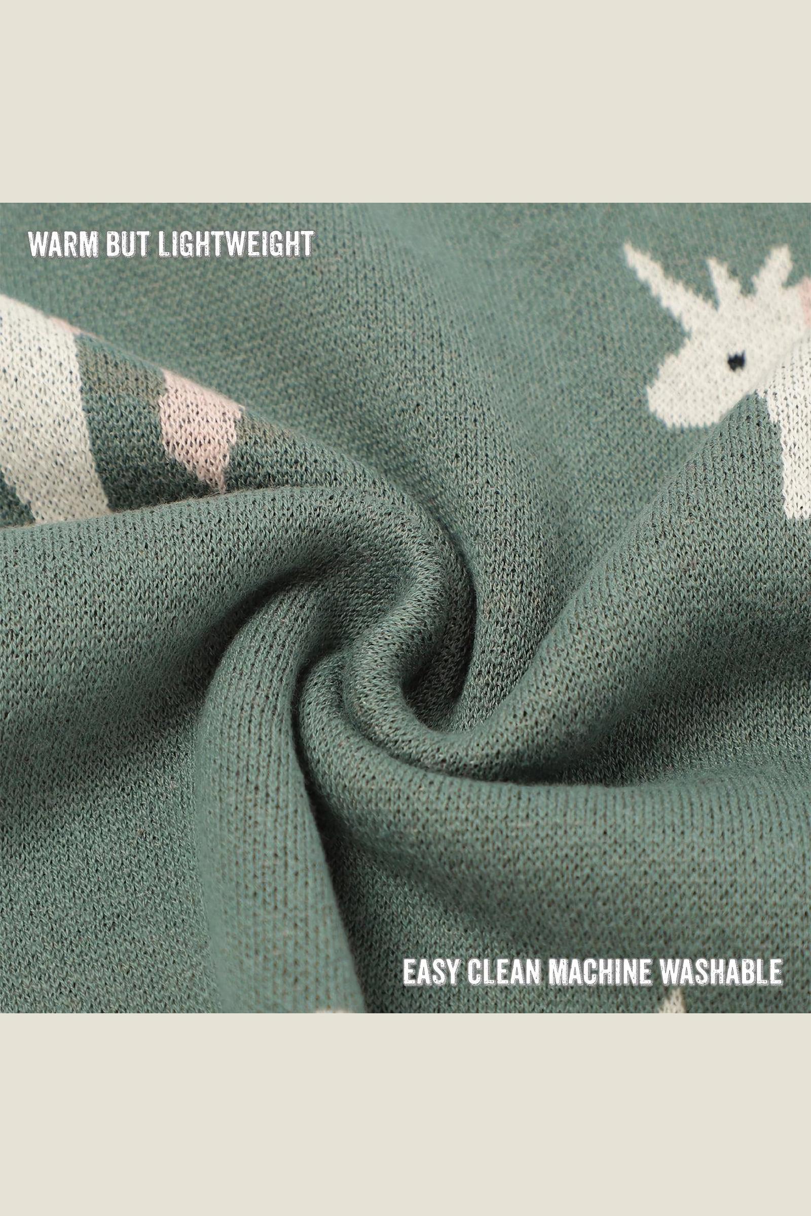 Knit Unicorn Luxury Swaddle Blanket, 100% OEKO Tex Pima Cotton