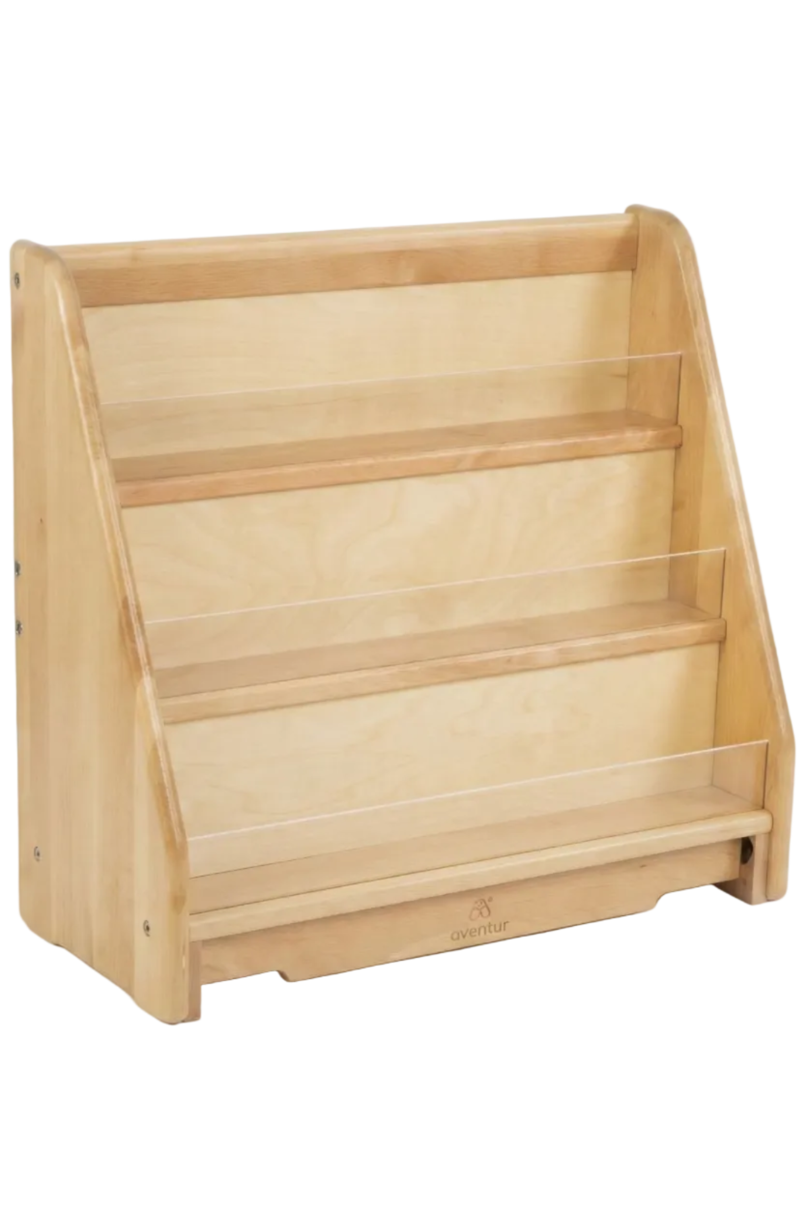 Wooden Bookshelf – Double Pack 3 Tier Front-Facing Display | 22.4" H x 25" W x 22" D