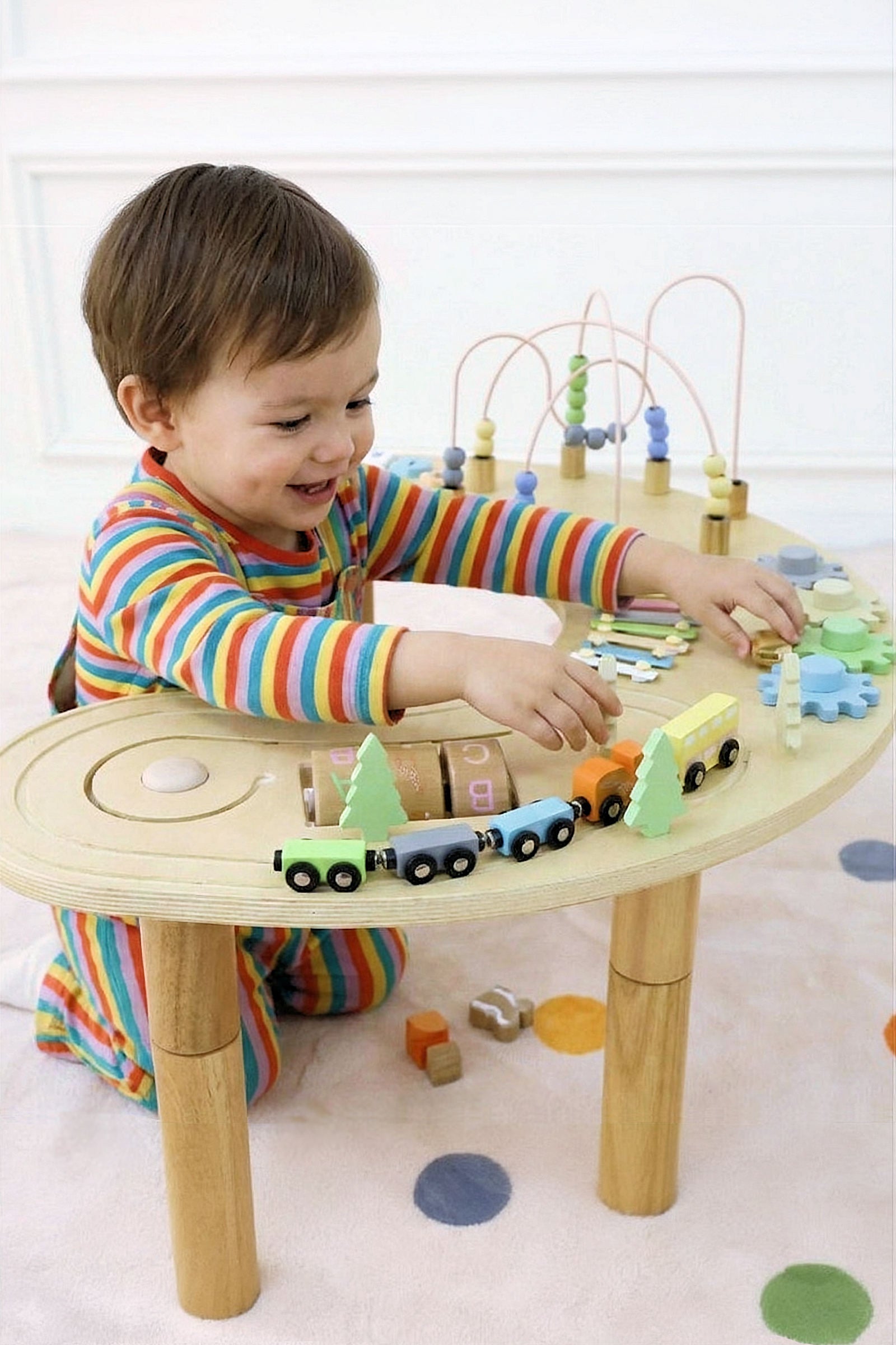 Wooden Multi-Activity Sensory Play Table