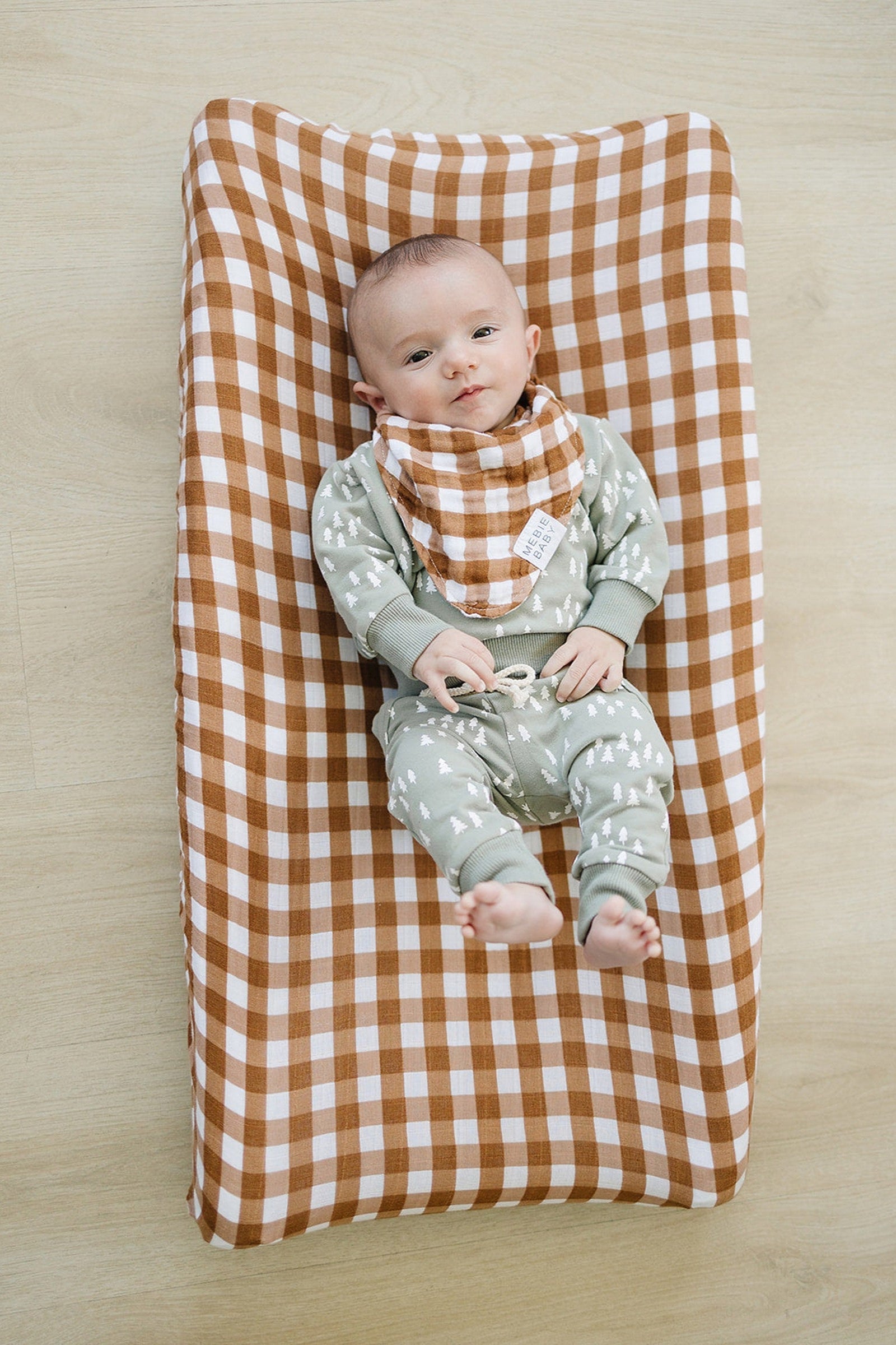 Gingham Muslin Changing Pad Cover, Baby Essentials, Gender Neutral, Cotton