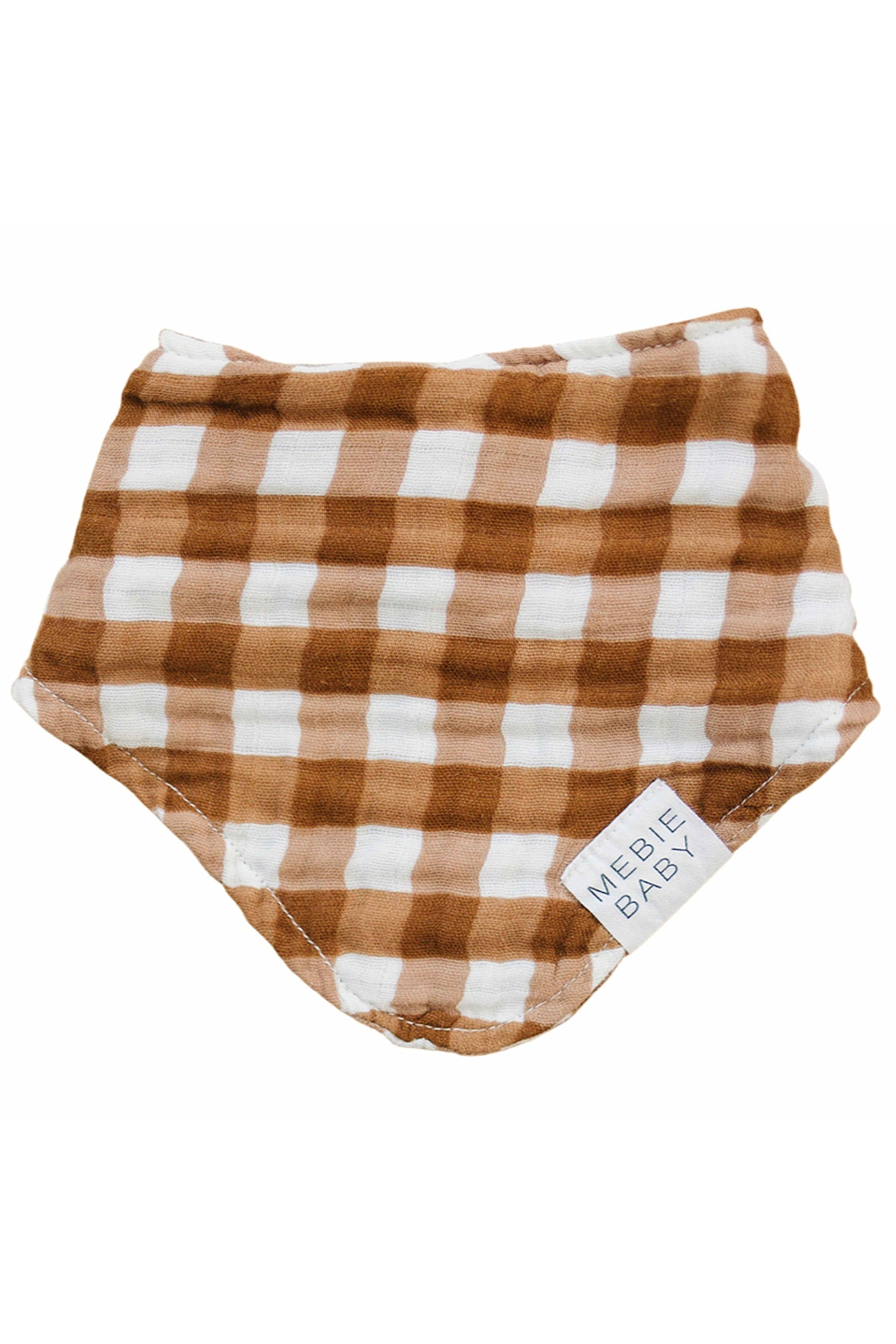 Gingham Muslin Bib, Baby Essentials, Gender Neutral, Cotton