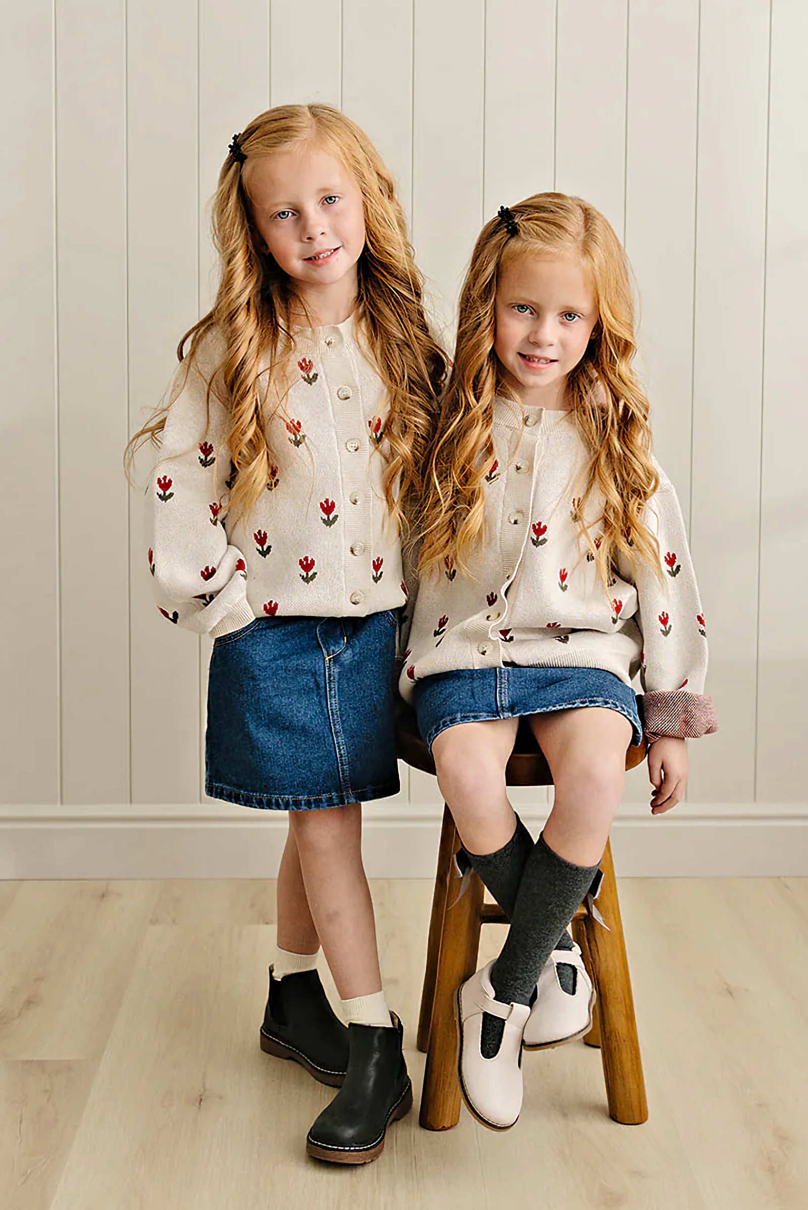 Dark Wash Denim Skirt, 100% Cotton, Baby, Toddler & Kids