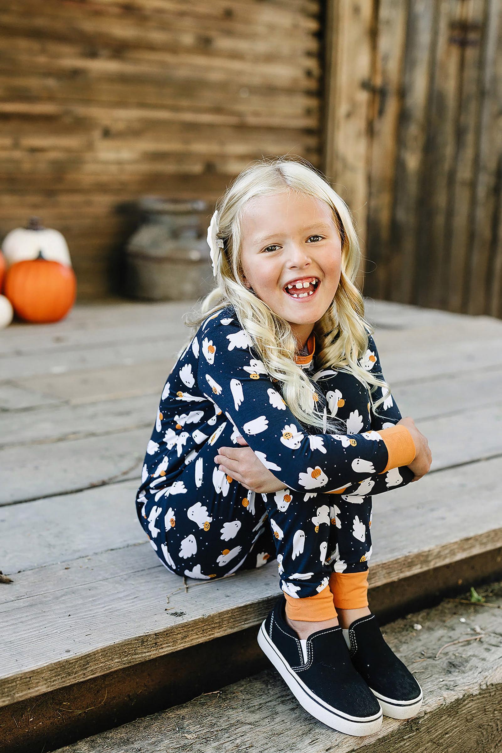 Halloween Ghosts Cozy Pajama Set, Bamboo, Gender Neutral, Baby, Toddler & Kids