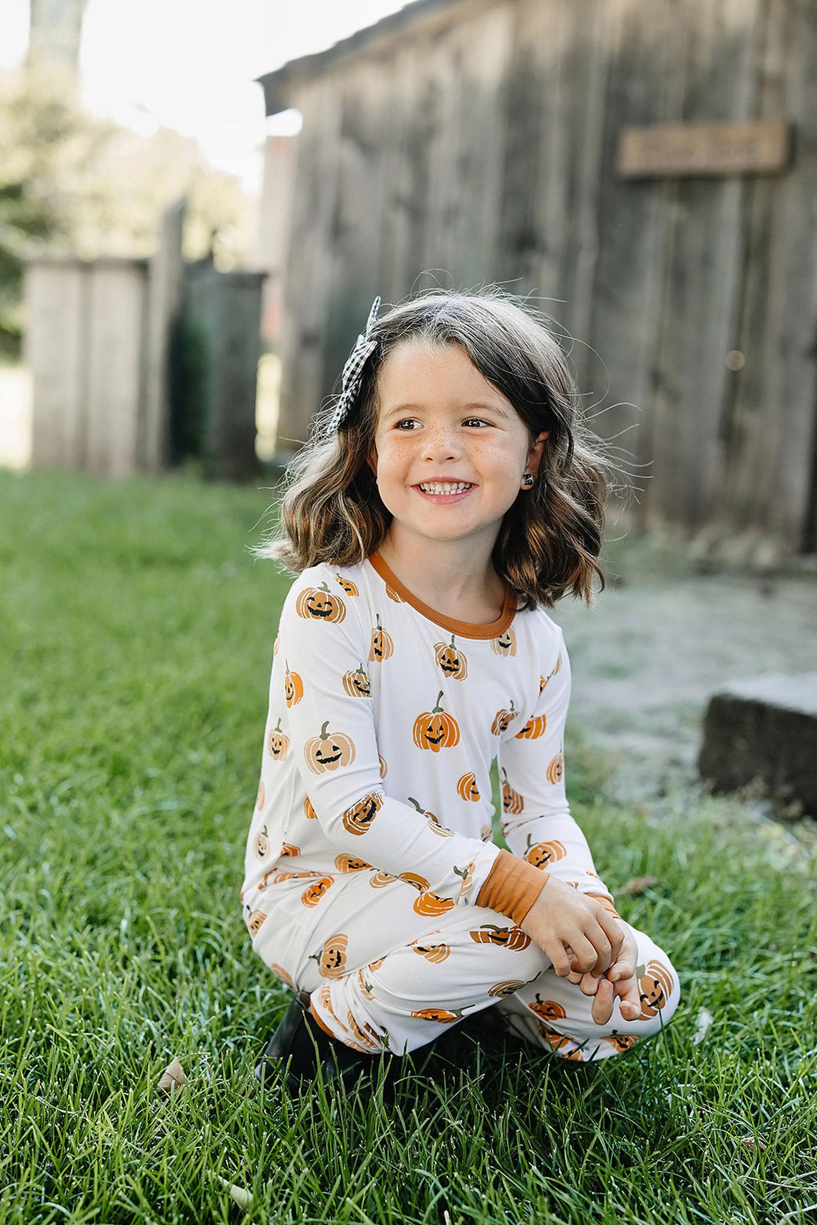 Pumpkin Patch Cozy Pajama Set, Bamboo, Gender Neutral, Baby, Toddler & Kids