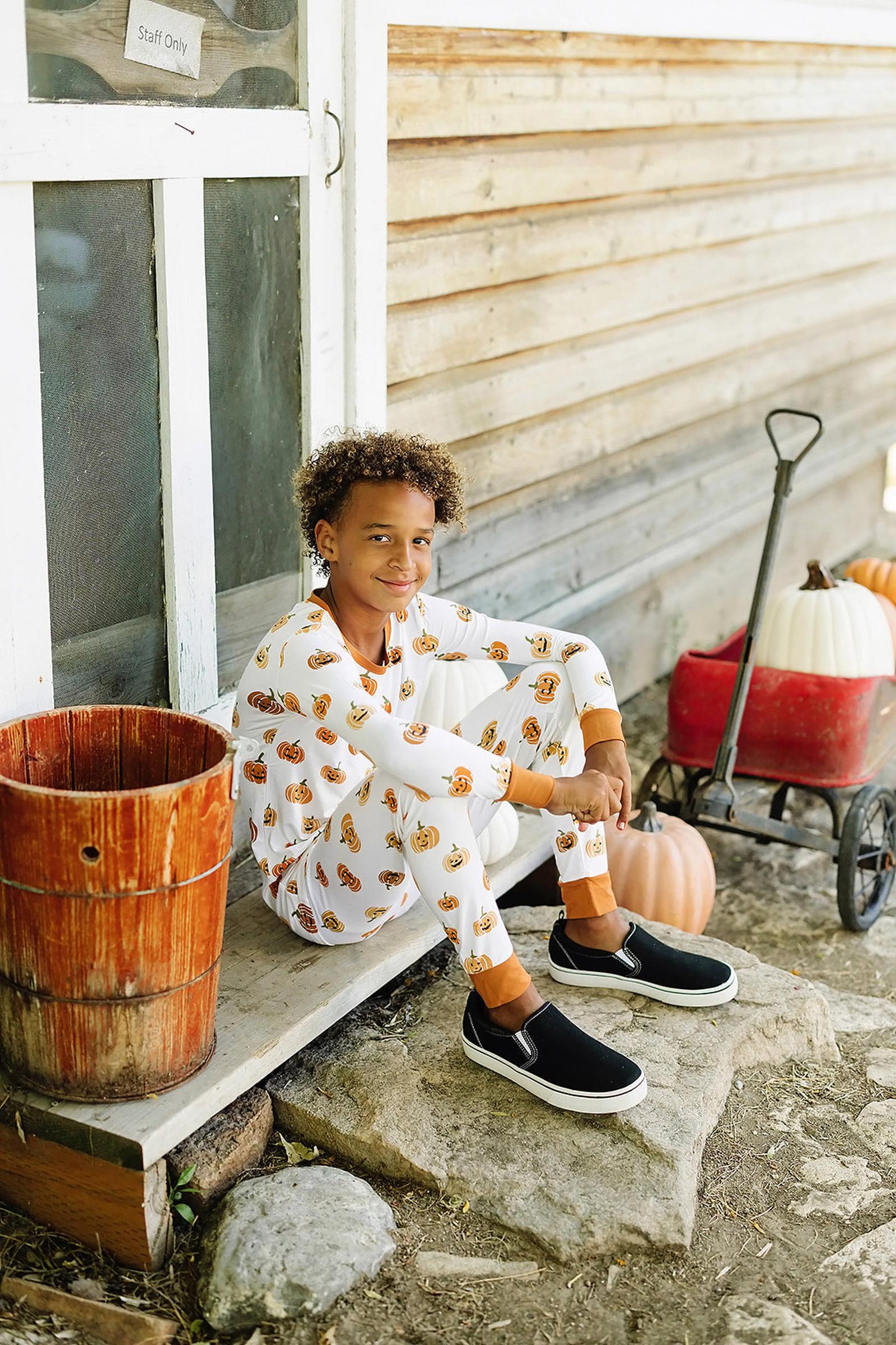 Pumpkin Patch Cozy Pajama Set, Bamboo, Gender Neutral, Baby, Toddler & Kids
