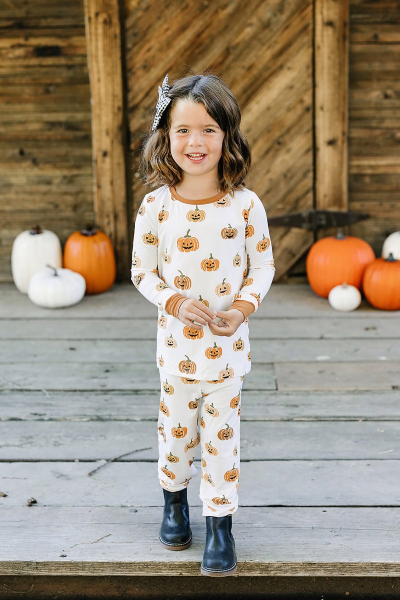 Pumpkin Patch Cozy Pajama Set, Bamboo, Gender Neutral, Baby, Toddler & Kids