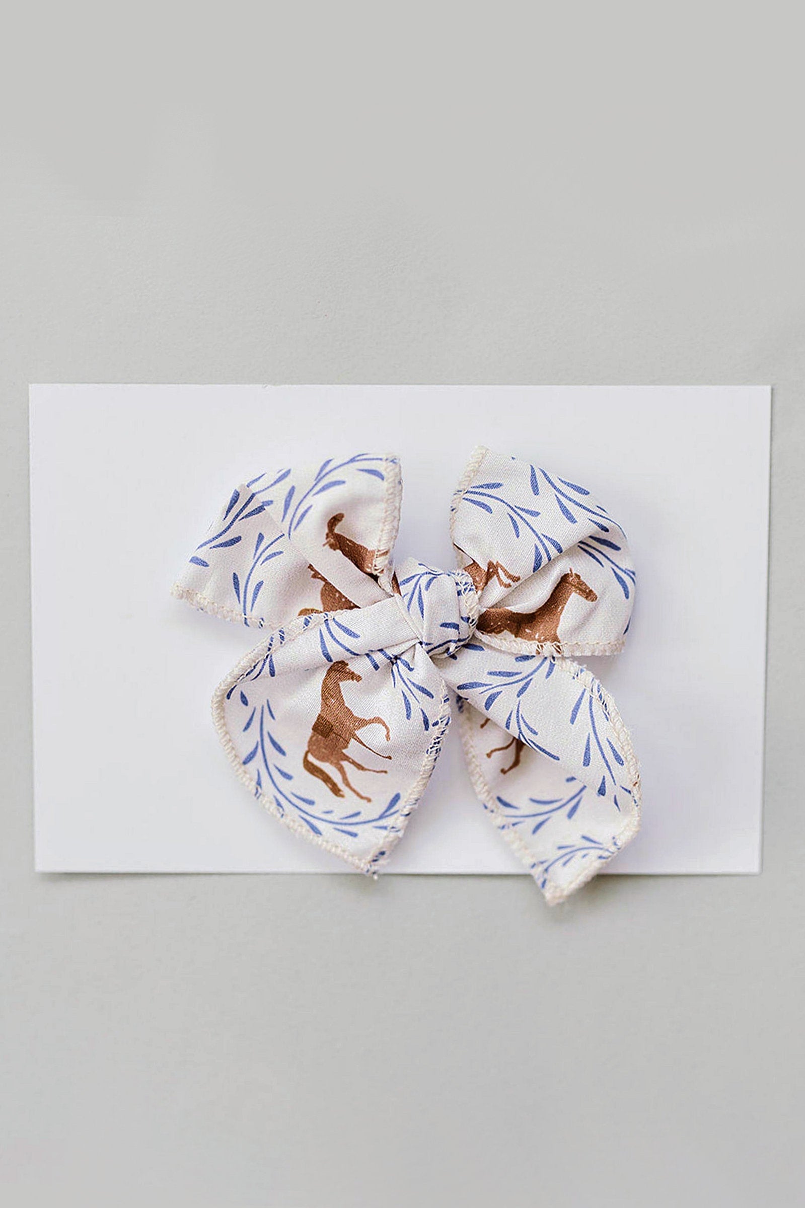 Western Pony Print Hair Bow for Baby & Kids