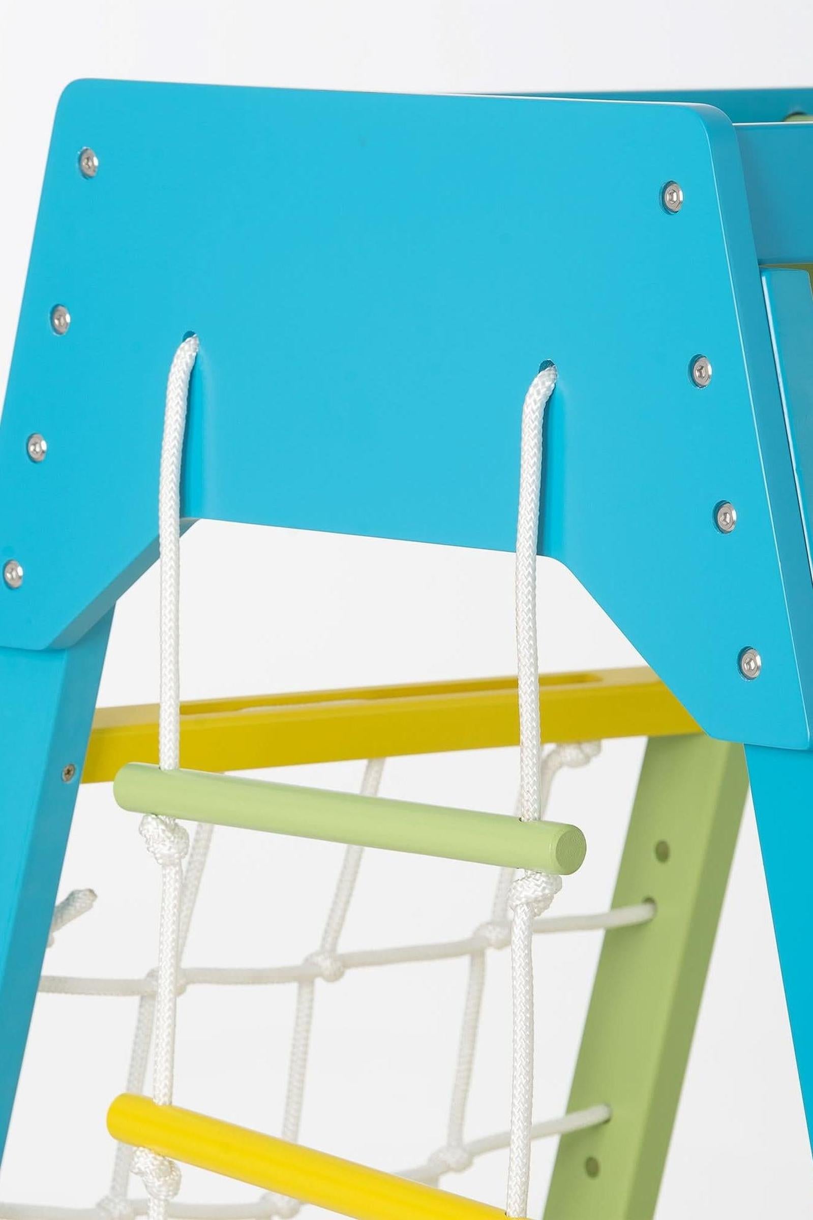 Magnolia - Wooden 7-in-1 Climber, Slide, Gym, Playset, Indoor, New Zealand FSC-certified pinewood