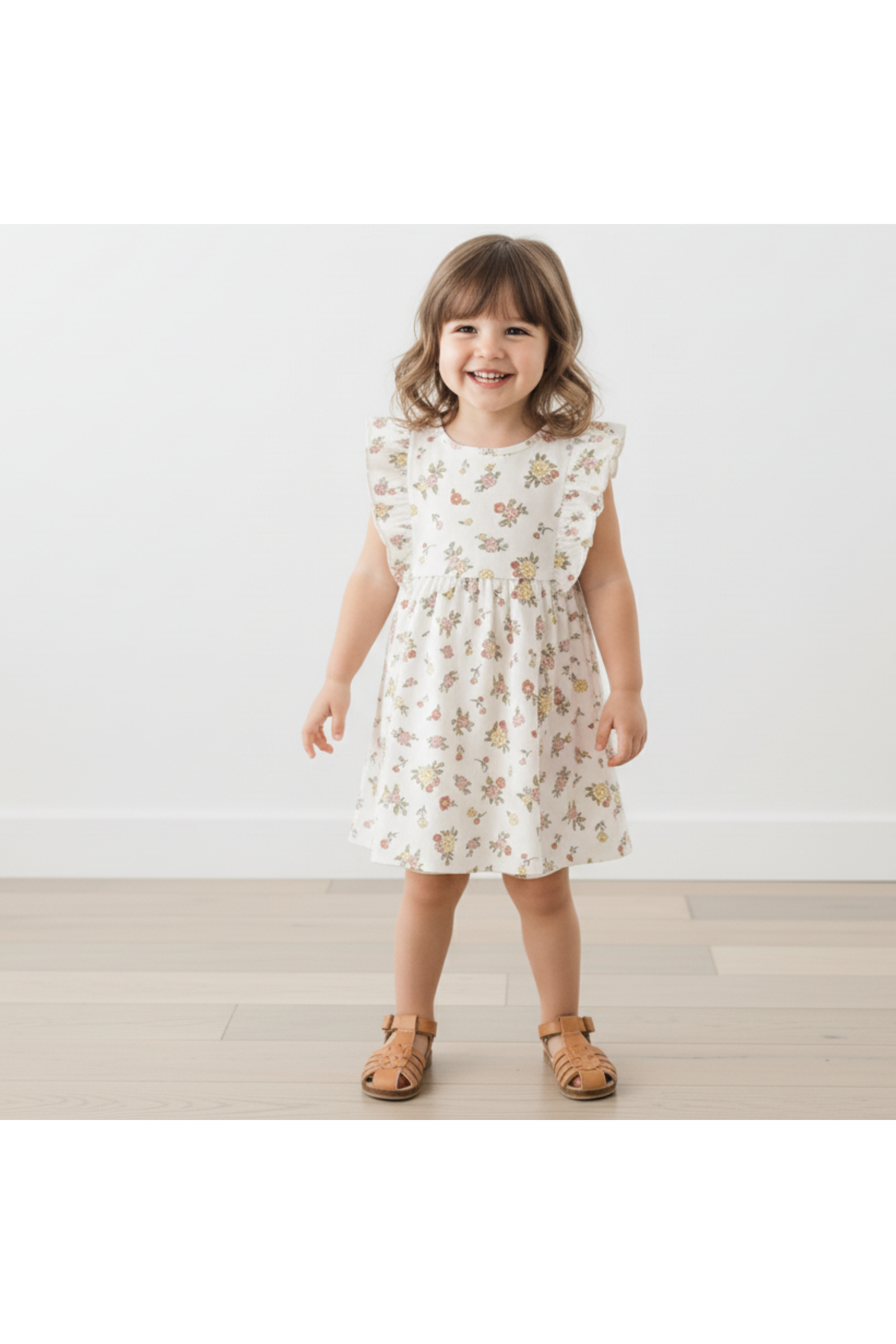 Organic Flutter Dress - Meadow
