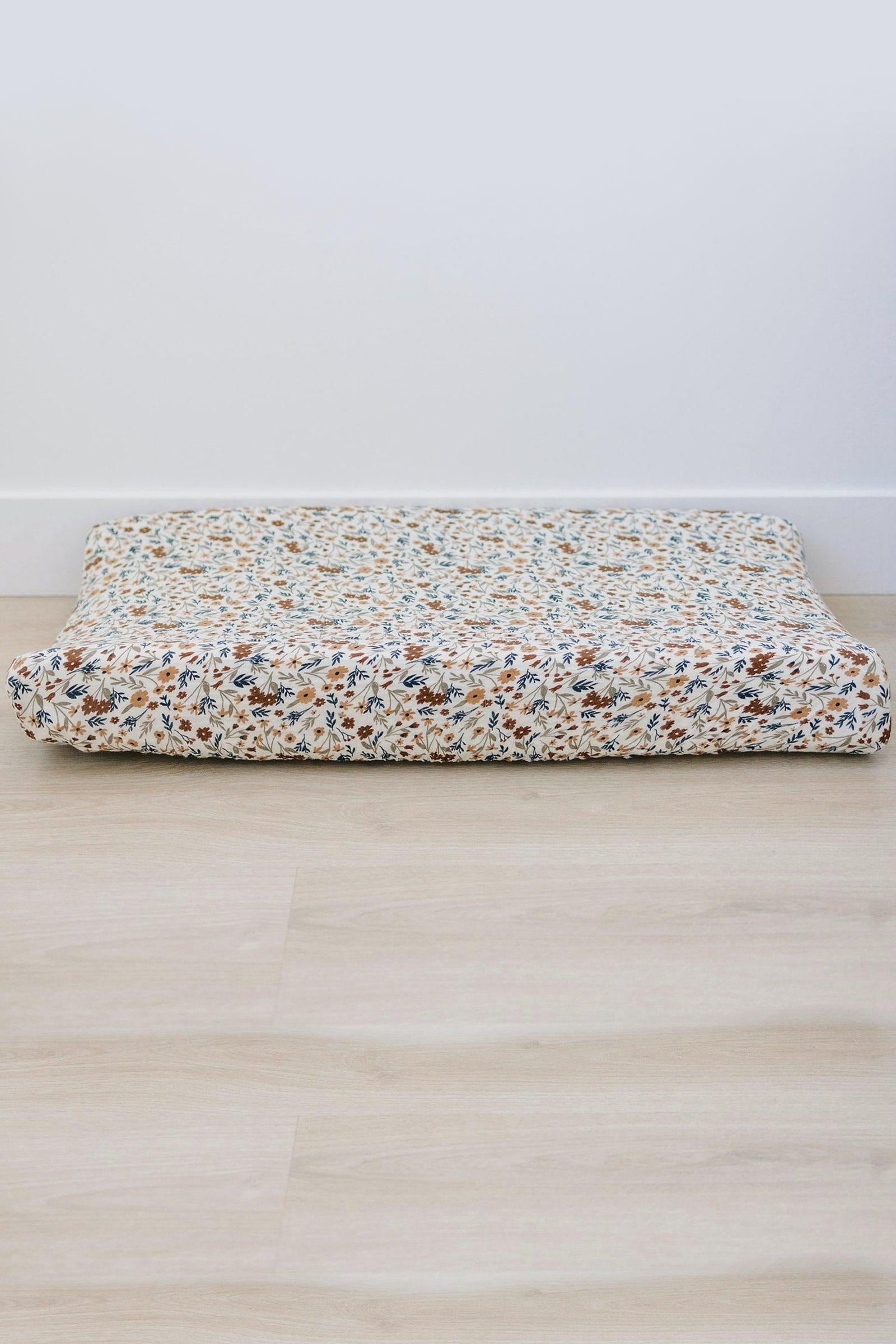 Harvest Floral Muslin Changing Pad Cover, 100% Cotton, Baby Essentials