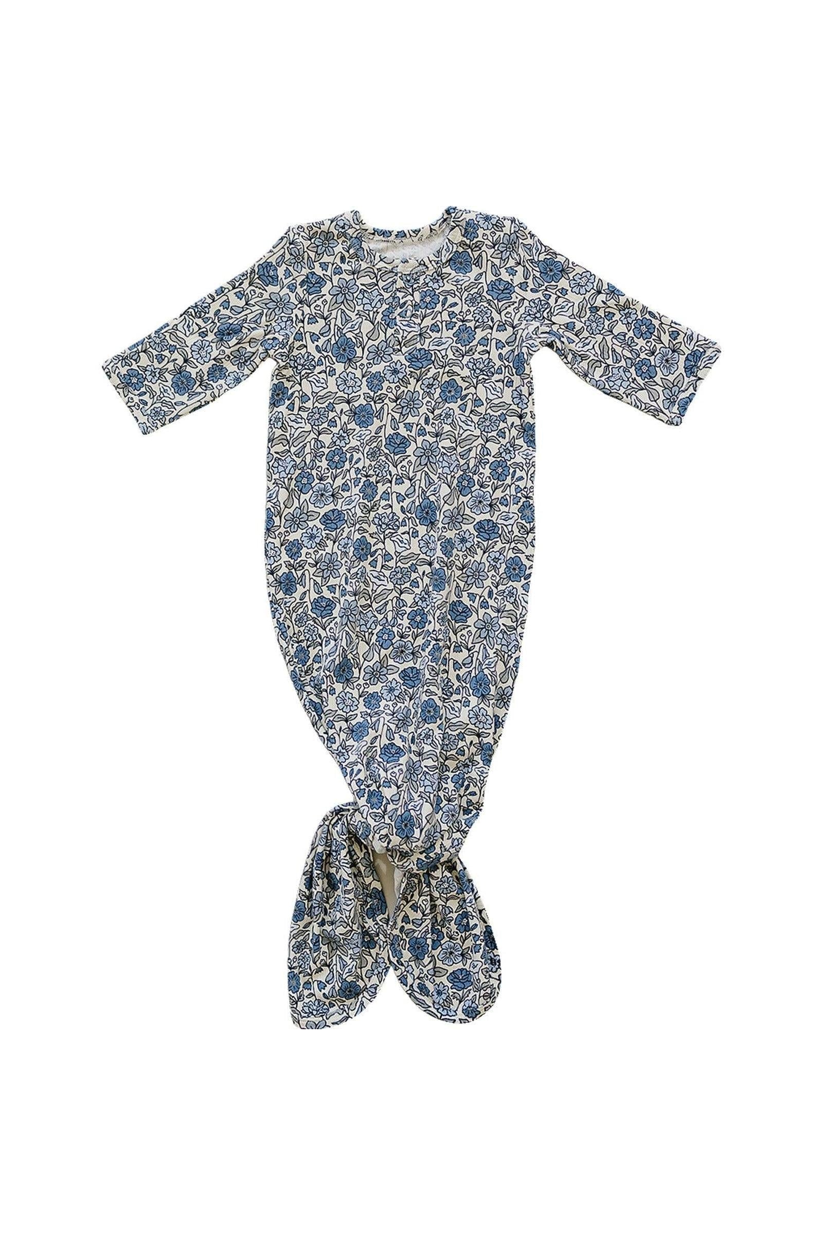 Bluebell Pointelle Knot Gown, Bamboo, Baby Essentials