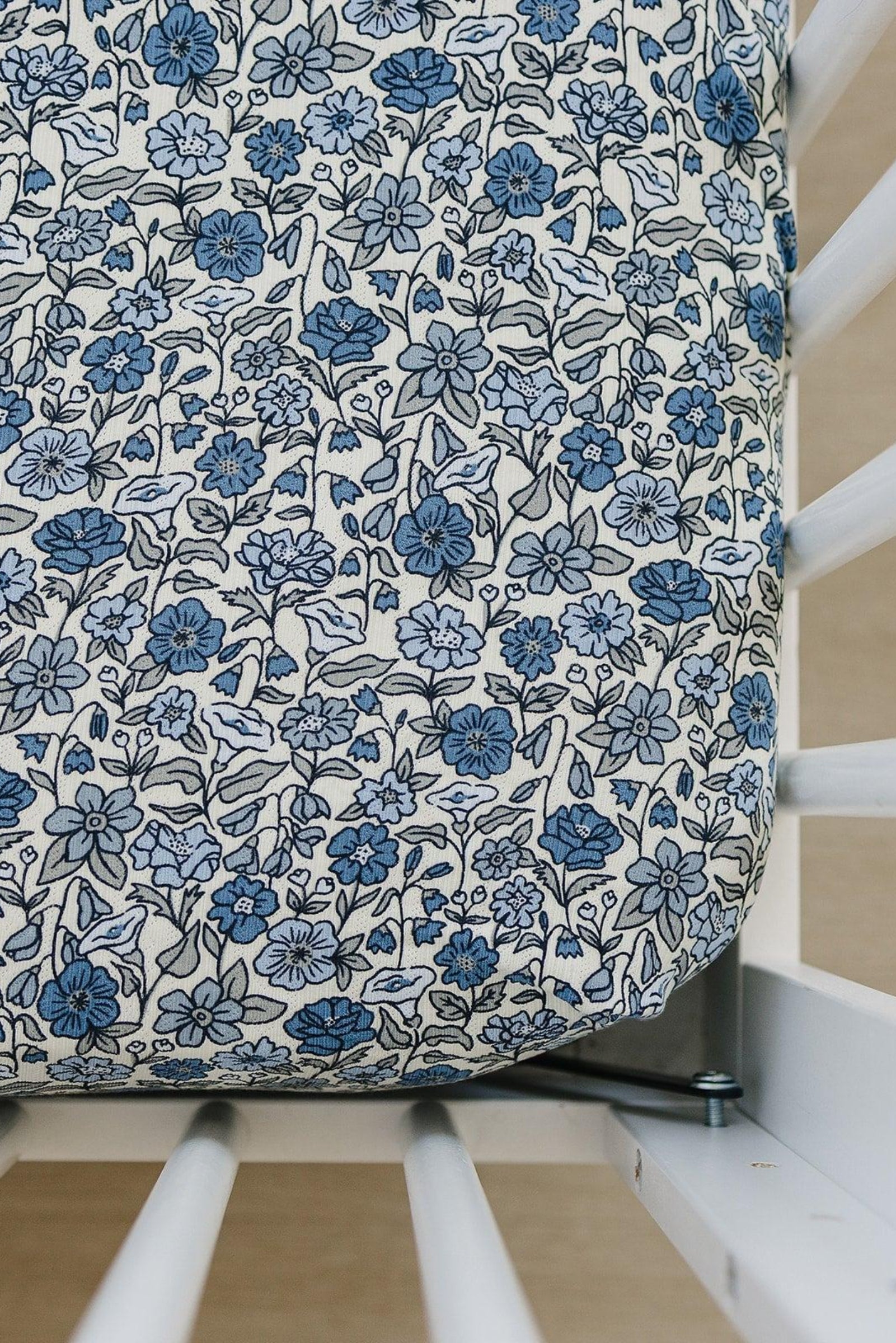Bluebell Pointelle Stretch Crib Sheet, Bamboo, Baby Essentials