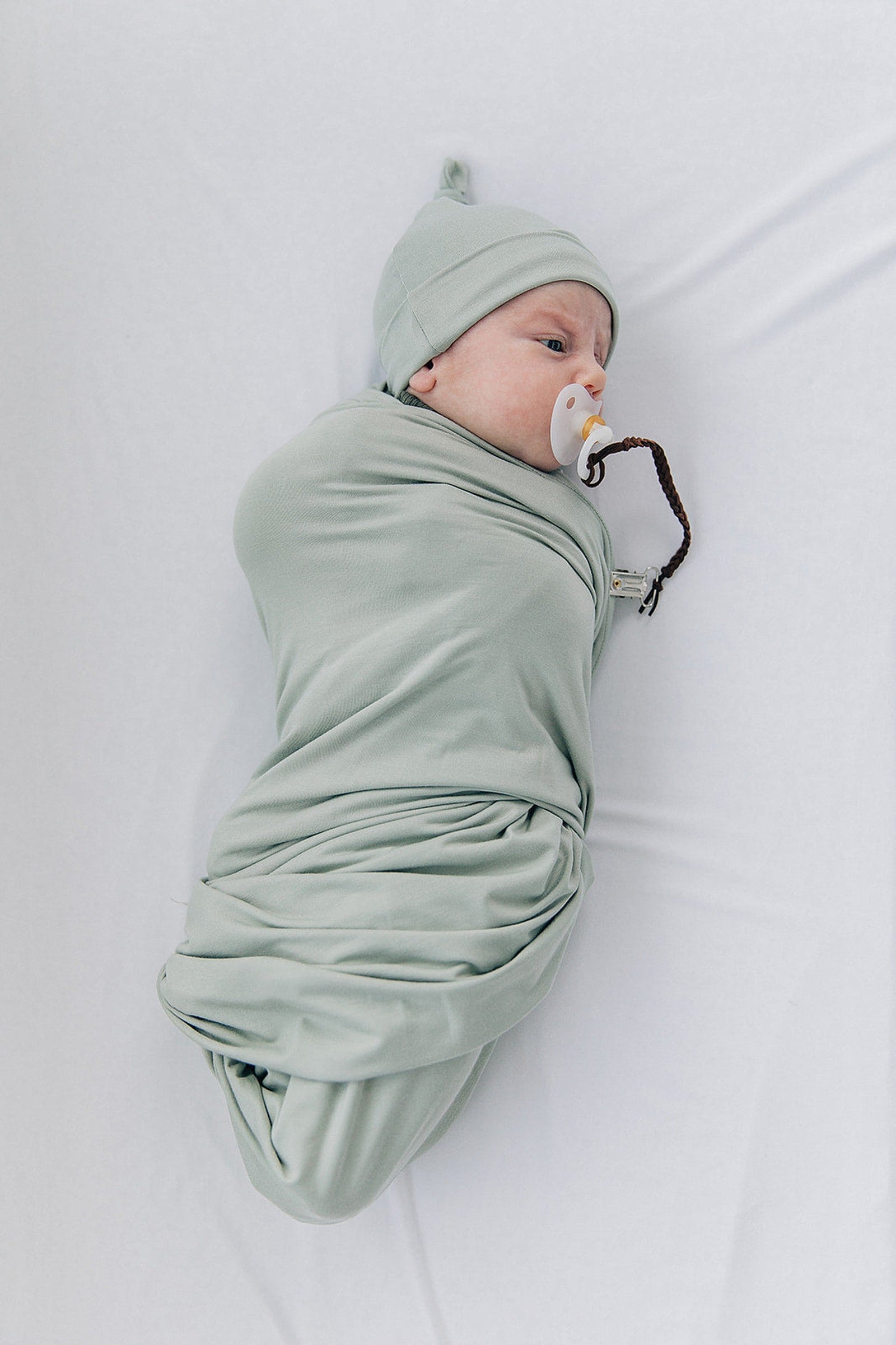 Sage Newborn Knot Hat, Bamboo, Newborn, Baby Essentials
