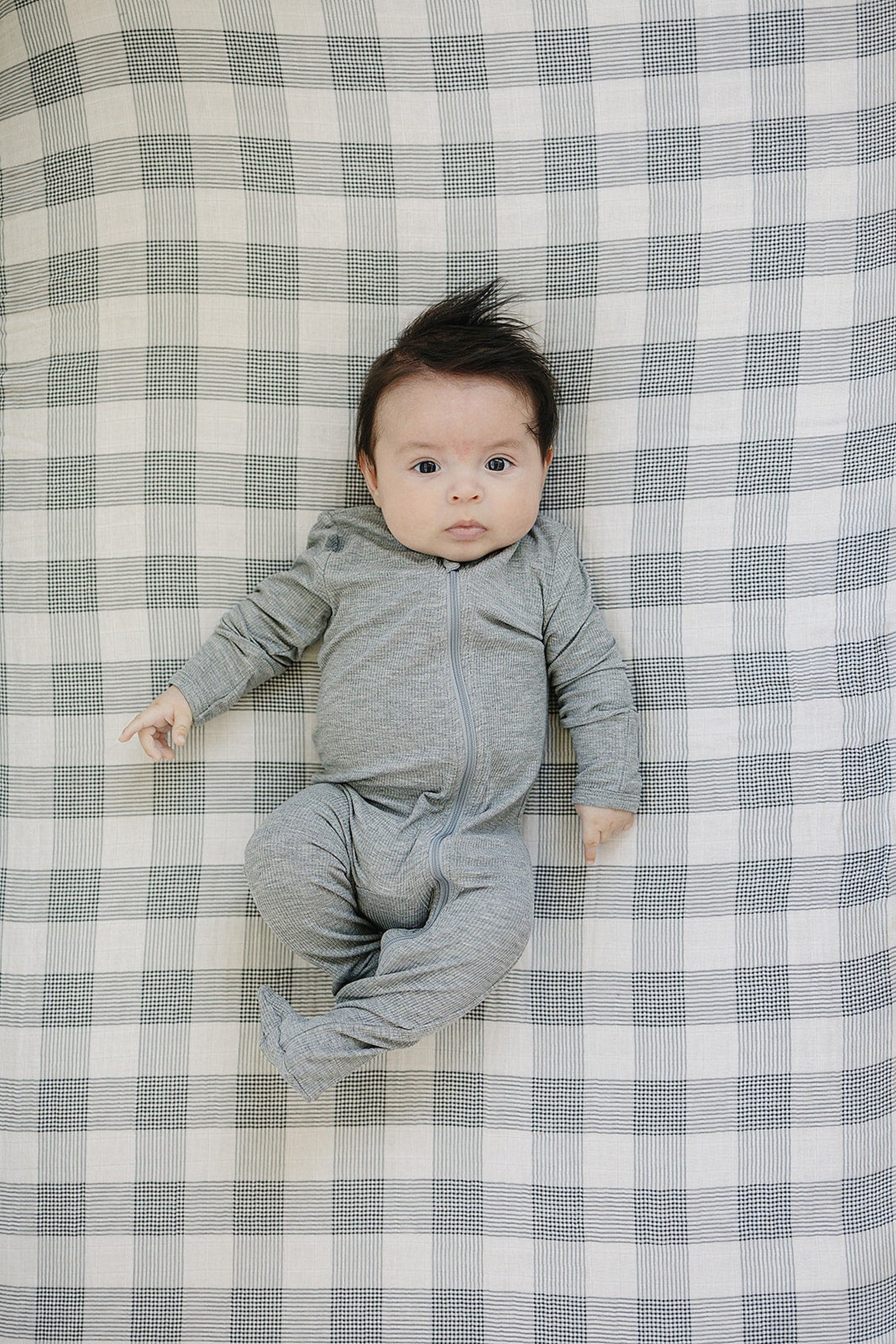 Coastal Plaid Muslin Crib Sheet, 100% Cotton, Baby Essentials