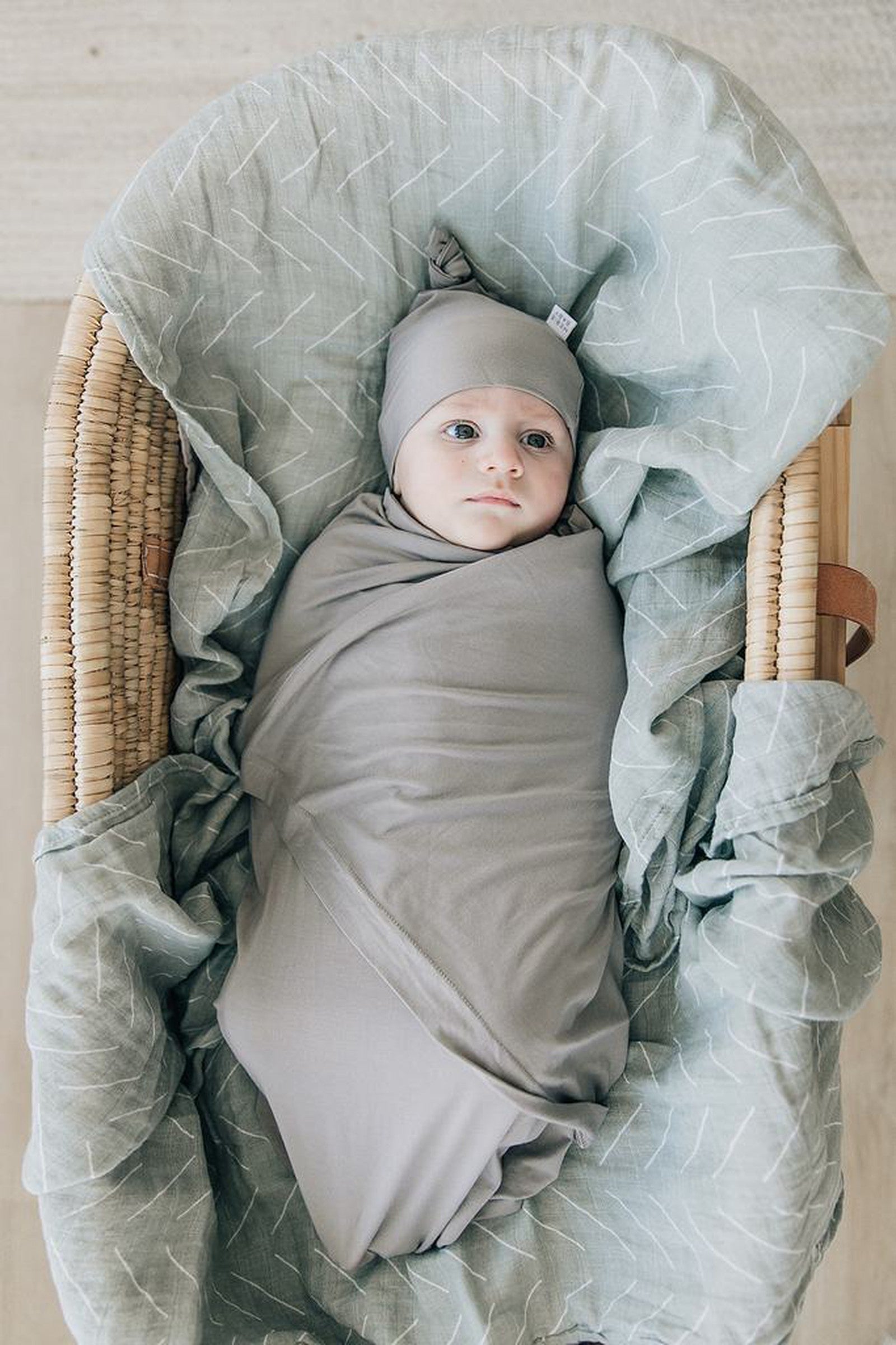 Stone Newborn Knot Hat, Bamboo, Newborn, Baby Essentials, Gender Neutral