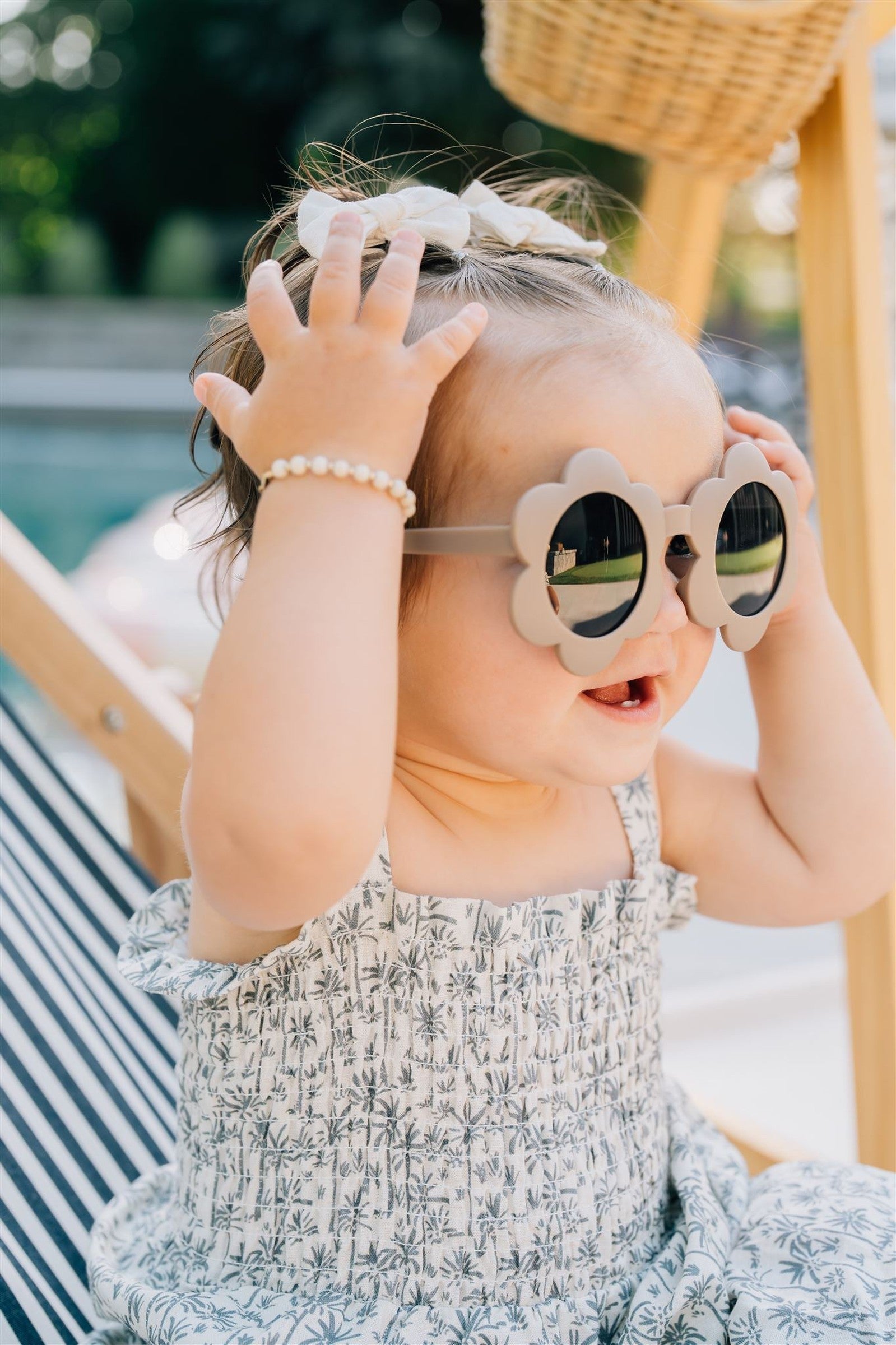 Palm Tree Linen Summer Dress, Baby, Toddler & Kids