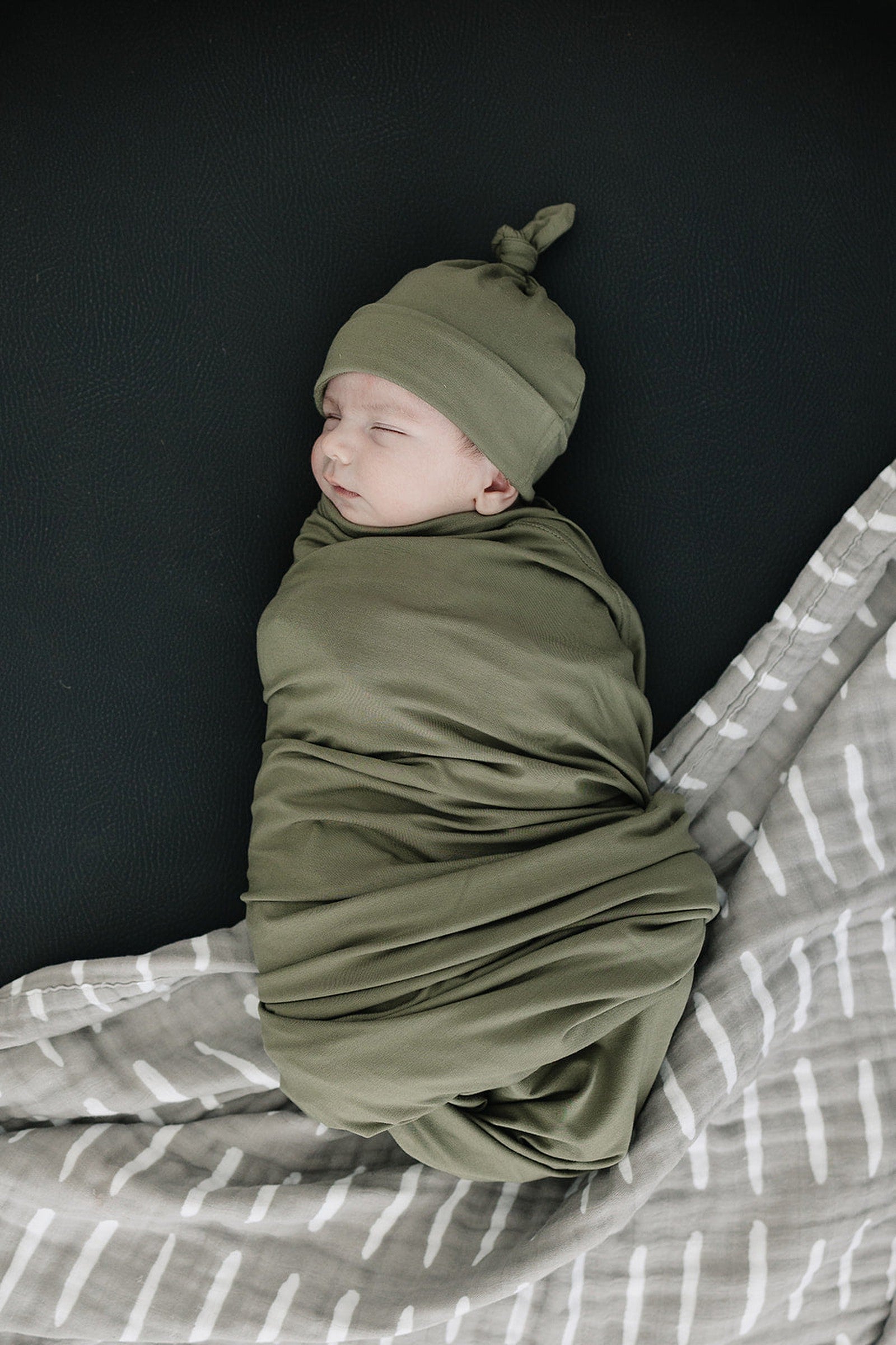 Olive Newborn Knot Hat | Bamboo | Newborn  | Baby Essentials