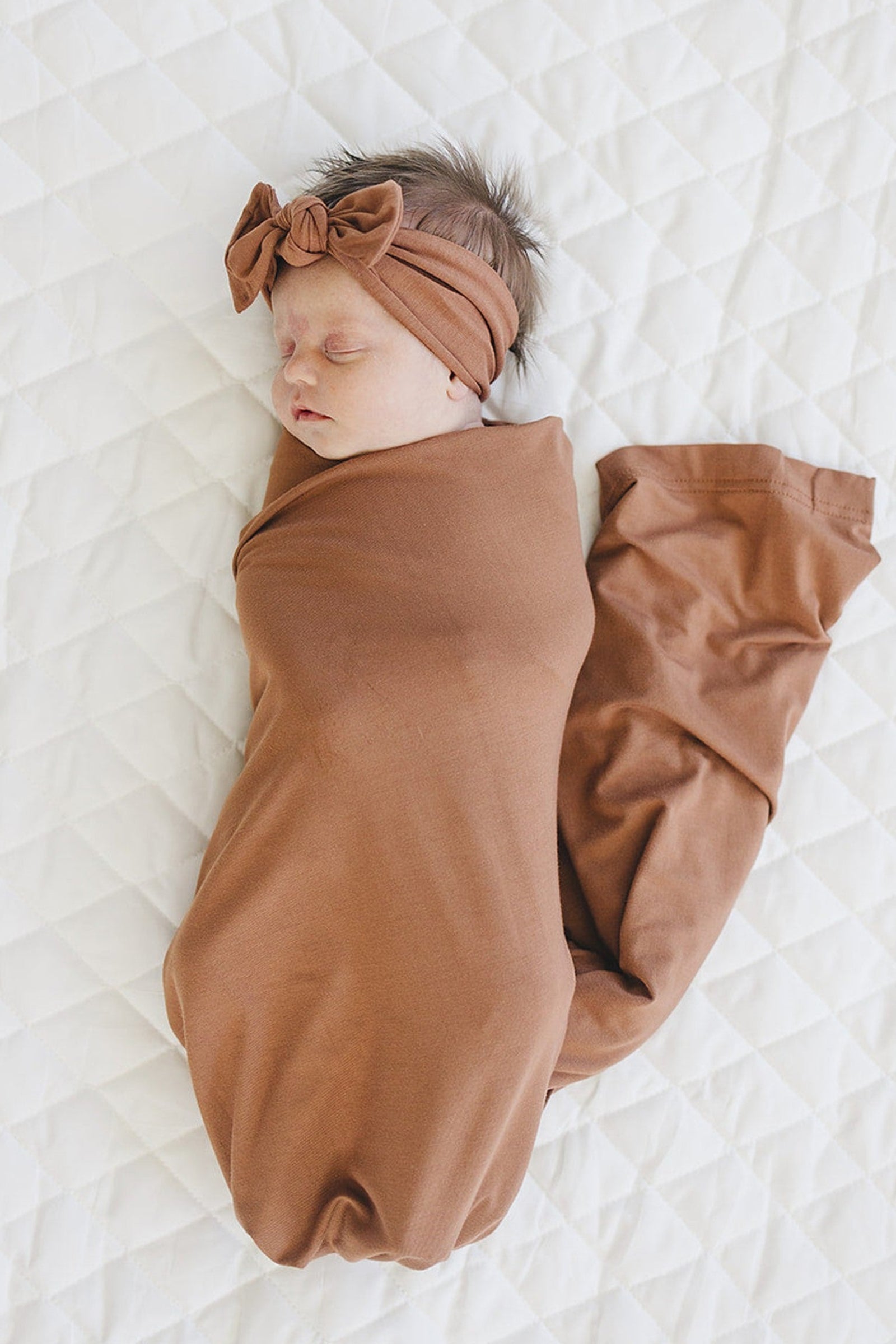 Rust Head Wrap, Bamboo, Baby