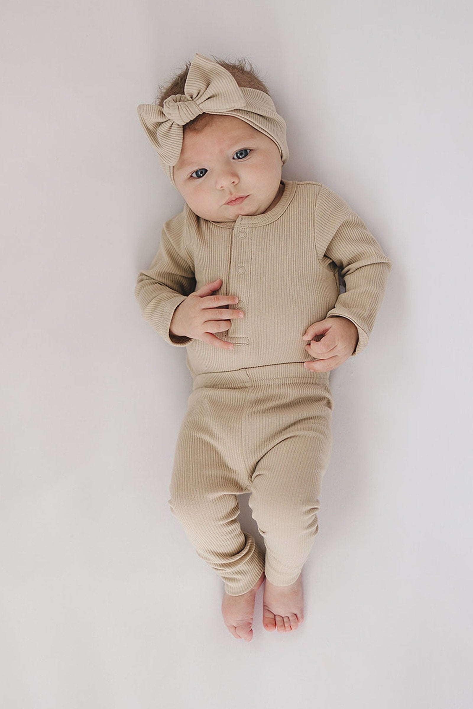 Oatmeal Organic Cotton Leggings, Baby & Toddler