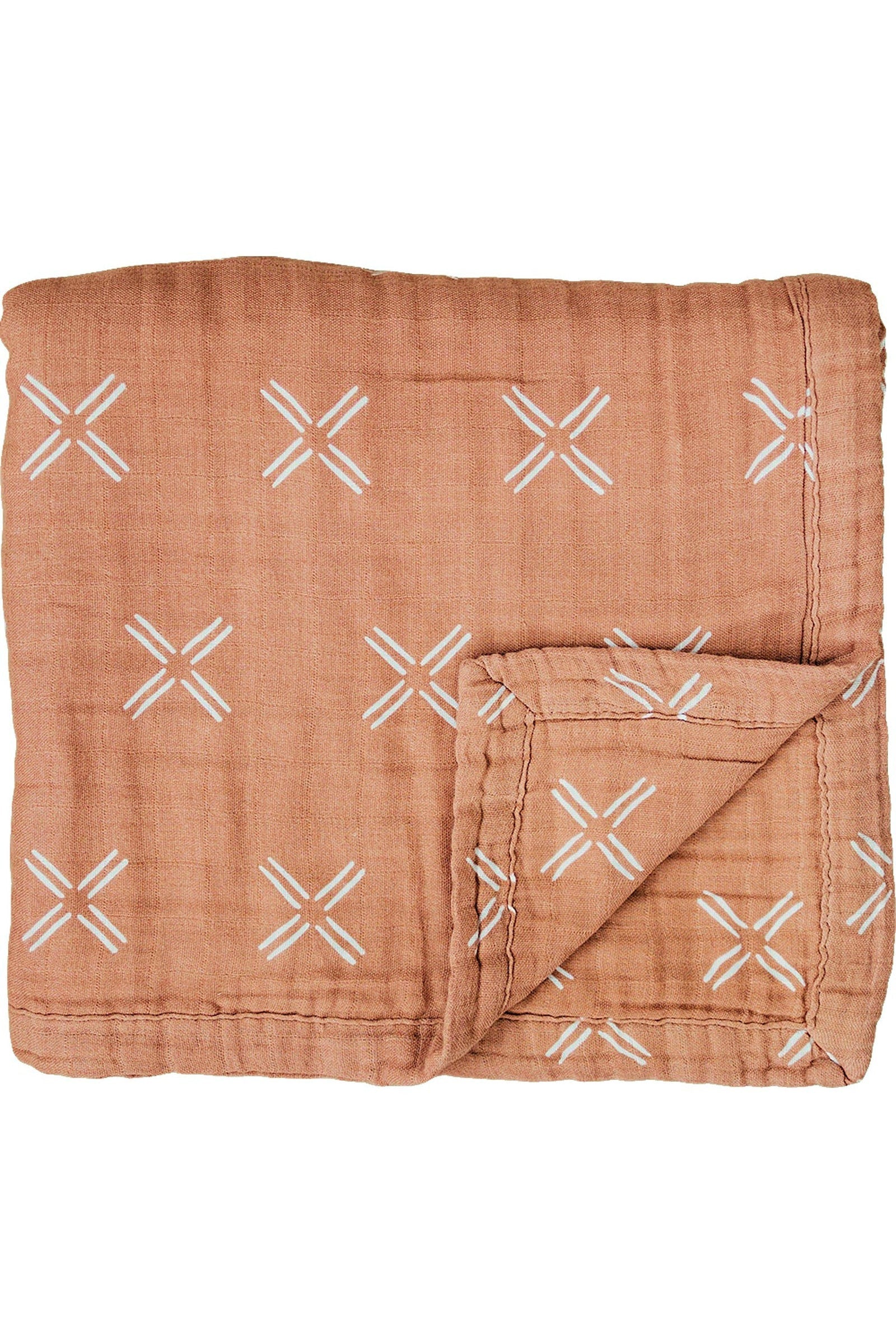 Just Peachy Lightweight Muslin Crib Quilt, 100% Cotton, Baby Essentials