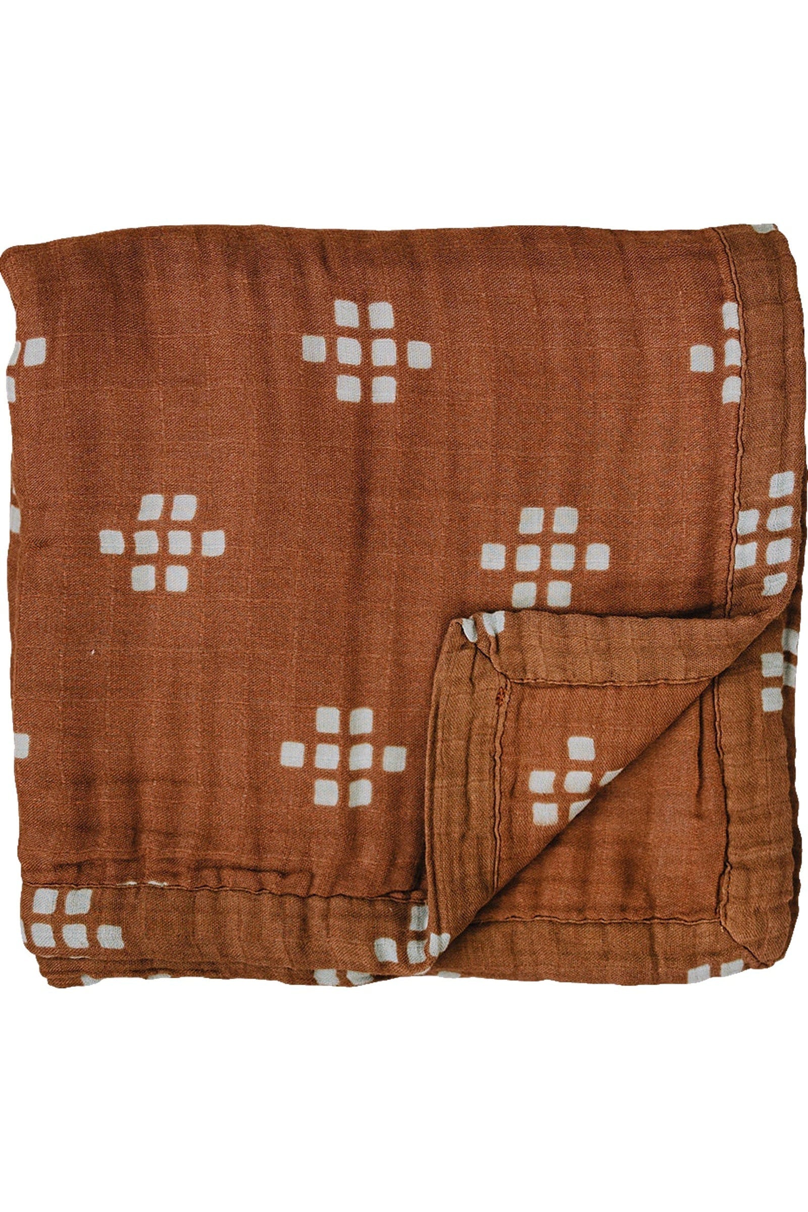 Chestnut Textiles Lightweight Muslin Crib Quilt, 100% Cotton, Baby Essentials